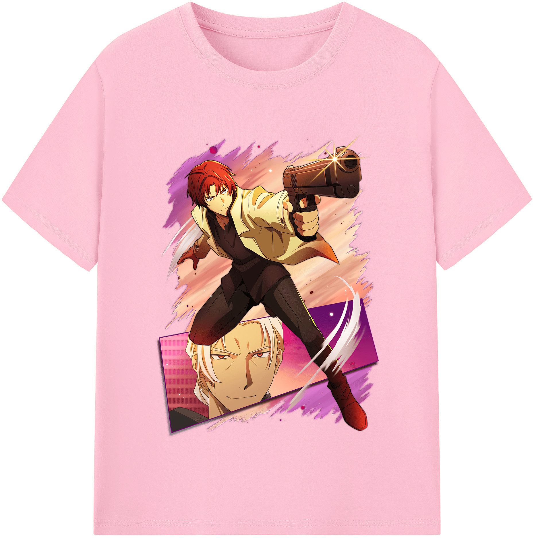 （画像用） 文豪ストレイドッグス Bungo Stray Dogs 綿100％半袖Tシャツ（フロントプリント）