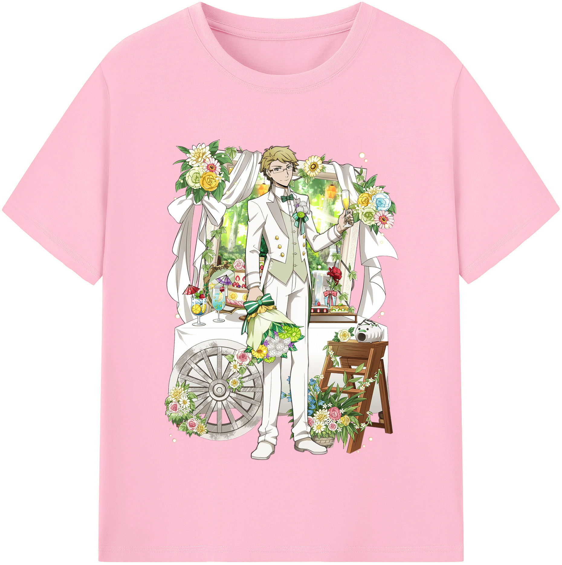 （画像用） 文豪ストレイドッグス Bungo Stray Dogs 綿100％半袖Tシャツ（フロントプリント）
