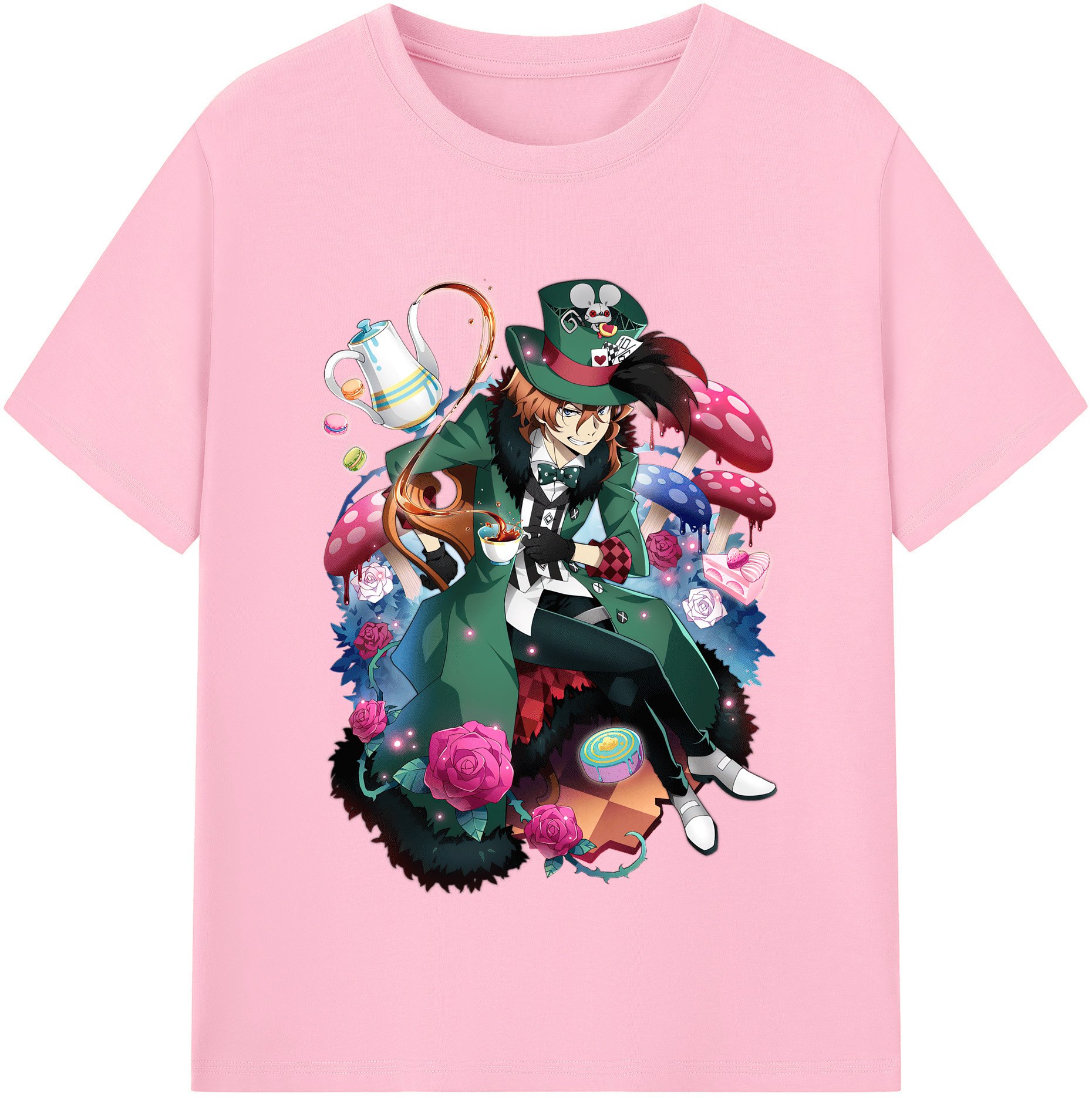 （画像用） 文豪ストレイドッグス Bungo Stray Dogs 綿100％半袖Tシャツ（フロントプリント）