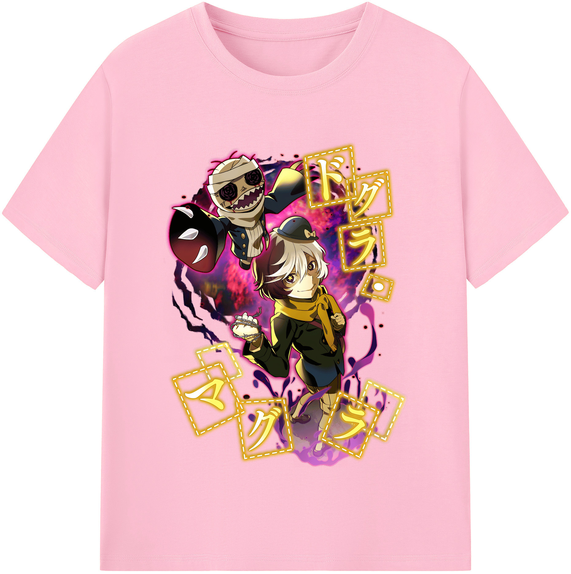 （画像用） 文豪ストレイドッグス Bungo Stray Dogs 綿100％半袖Tシャツ（フロントプリント）