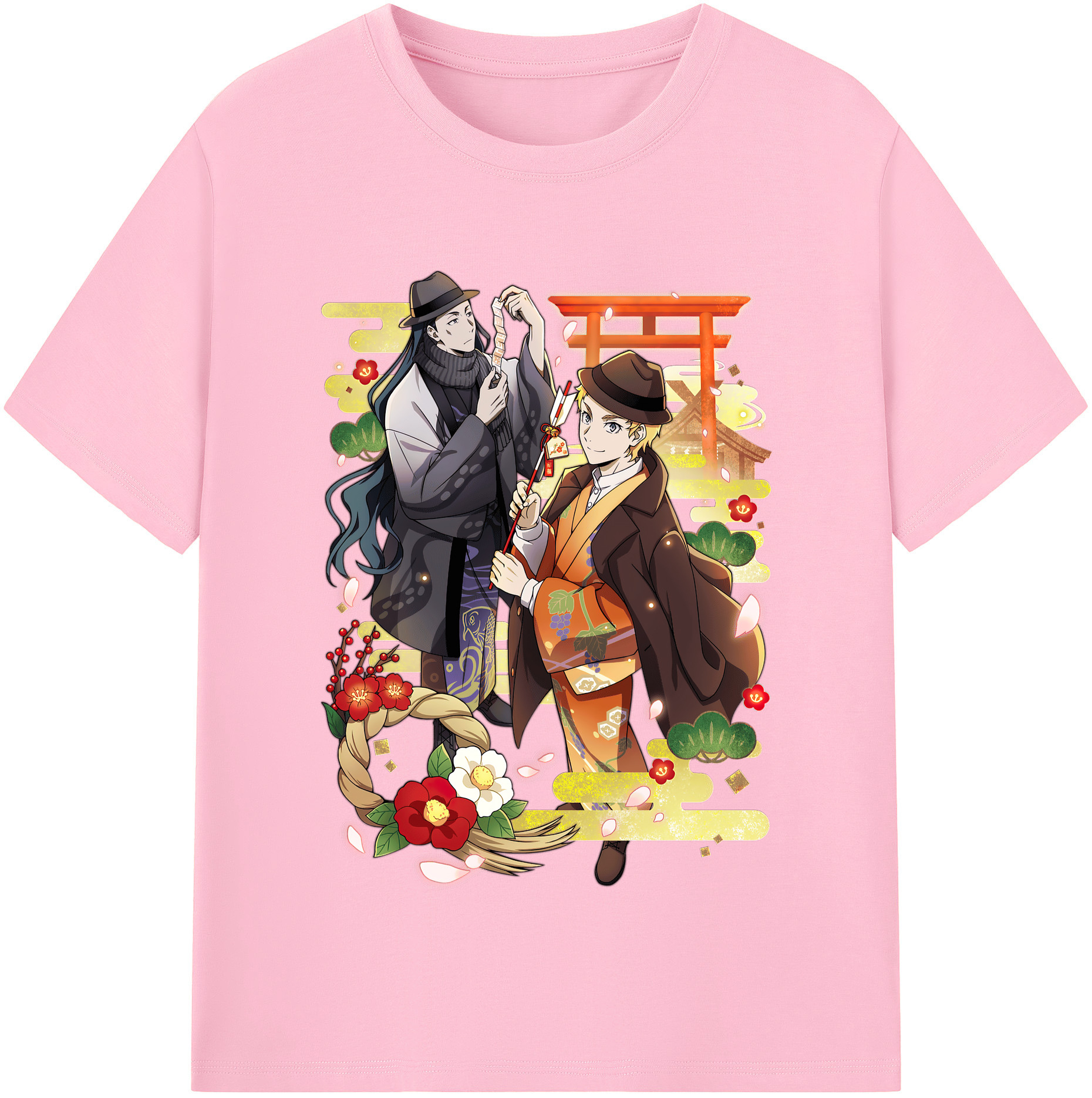 （画像用） 文豪ストレイドッグス Bungo Stray Dogs 綿100％半袖Tシャツ（フロントプリント）