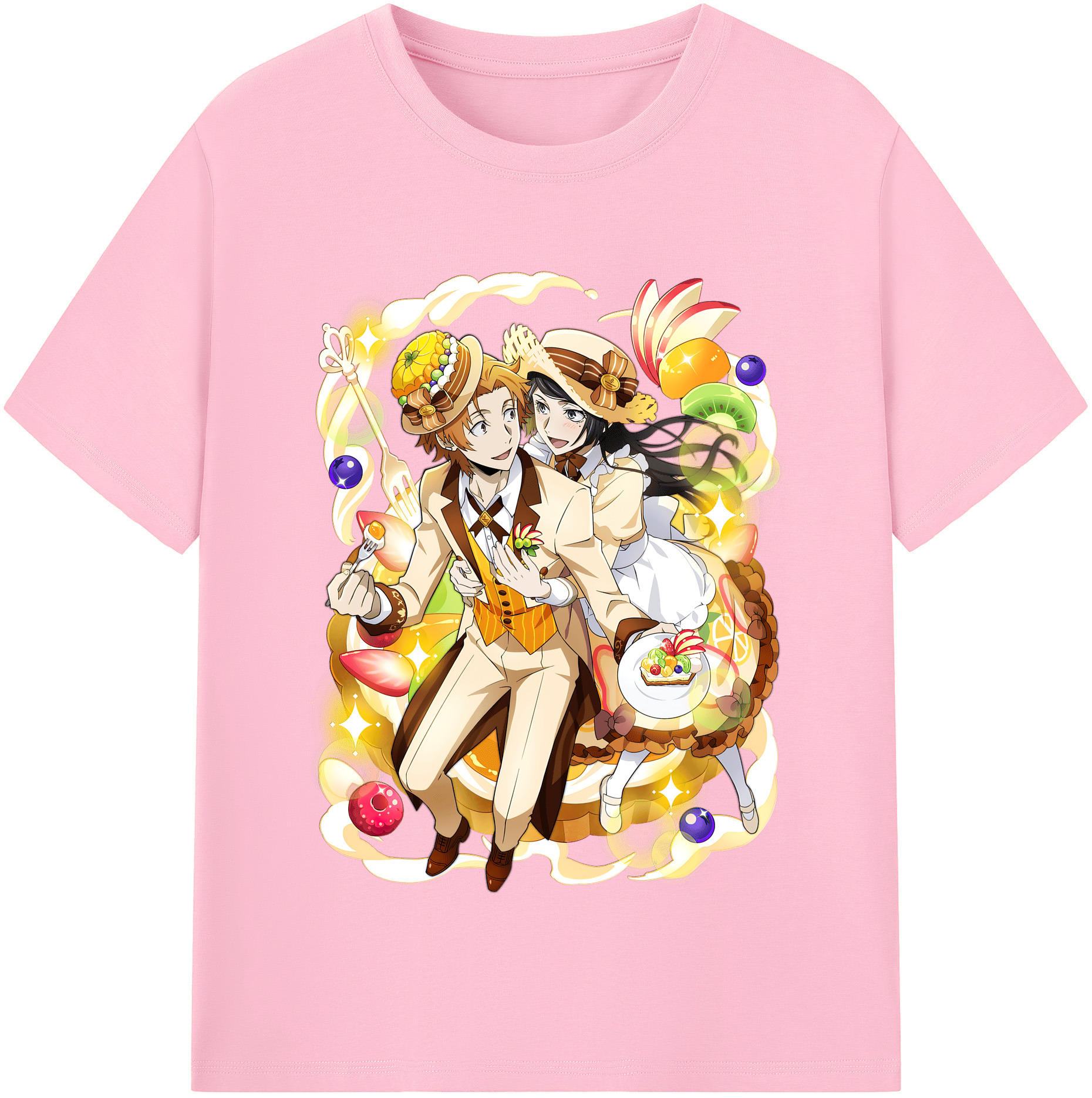 （画像用） 文豪ストレイドッグス Bungo Stray Dogs 綿100％半袖Tシャツ（フロントプリント）