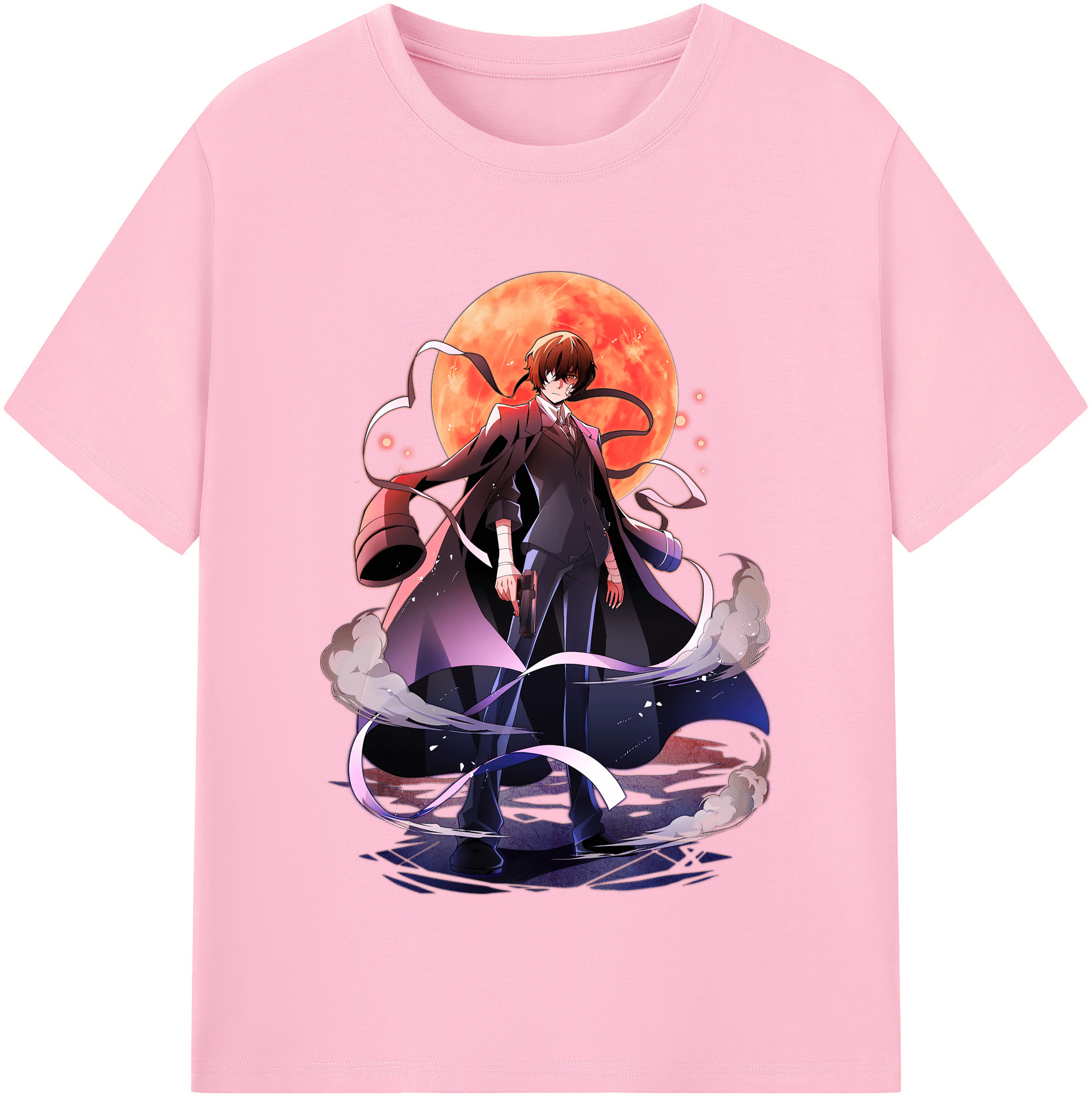 （画像用） 文豪ストレイドッグス Bungo Stray Dogs 綿100％半袖Tシャツ（フロントプリント）