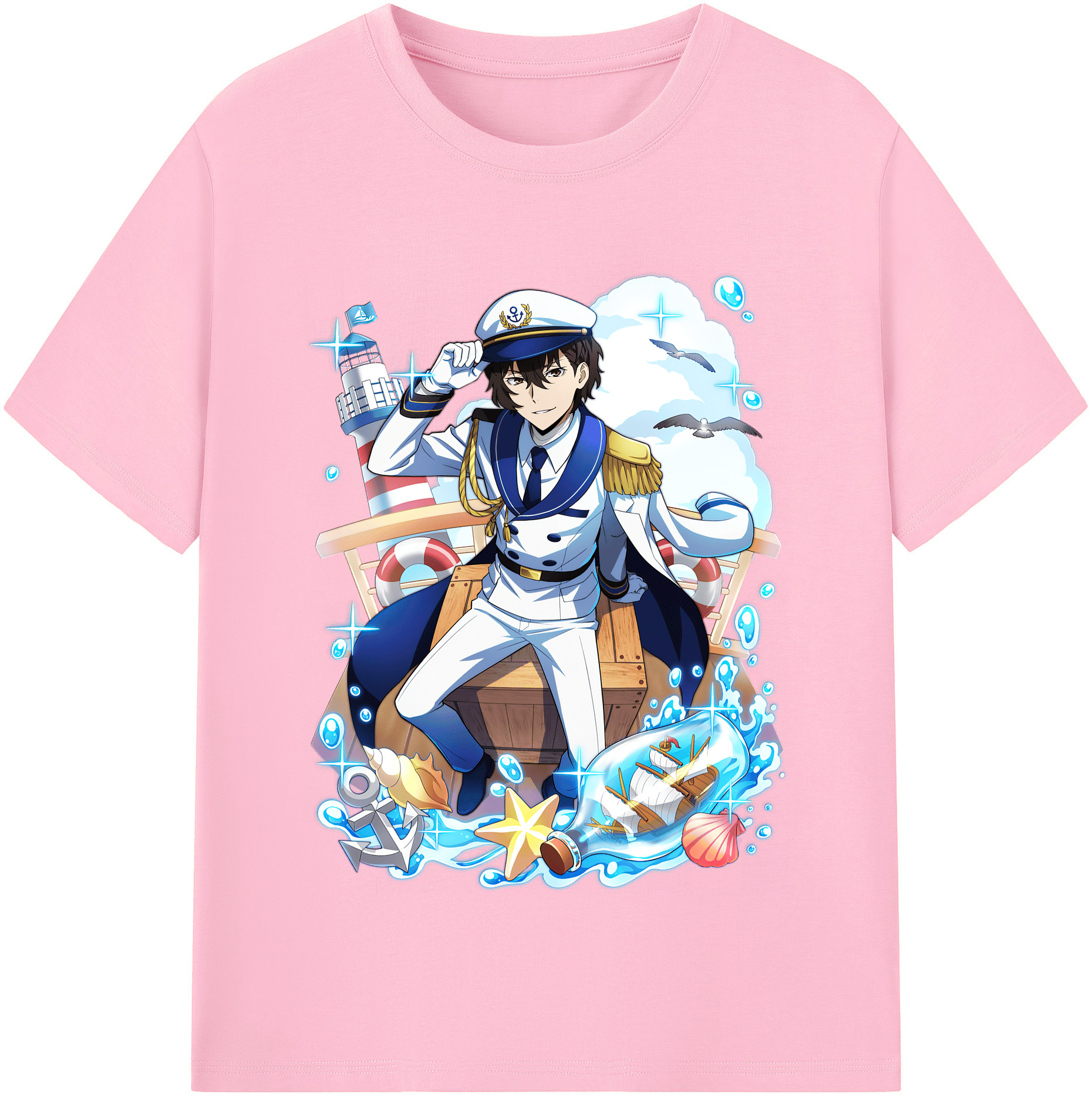 （画像用） 文豪ストレイドッグス Bungo Stray Dogs 綿100％半袖Tシャツ（フロントプリント）