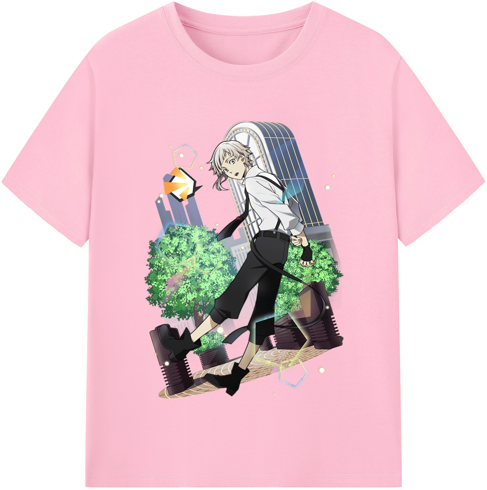 （画像用） 文豪ストレイドッグス Bungo Stray Dogs 綿100％半袖Tシャツ（フロントプリント）