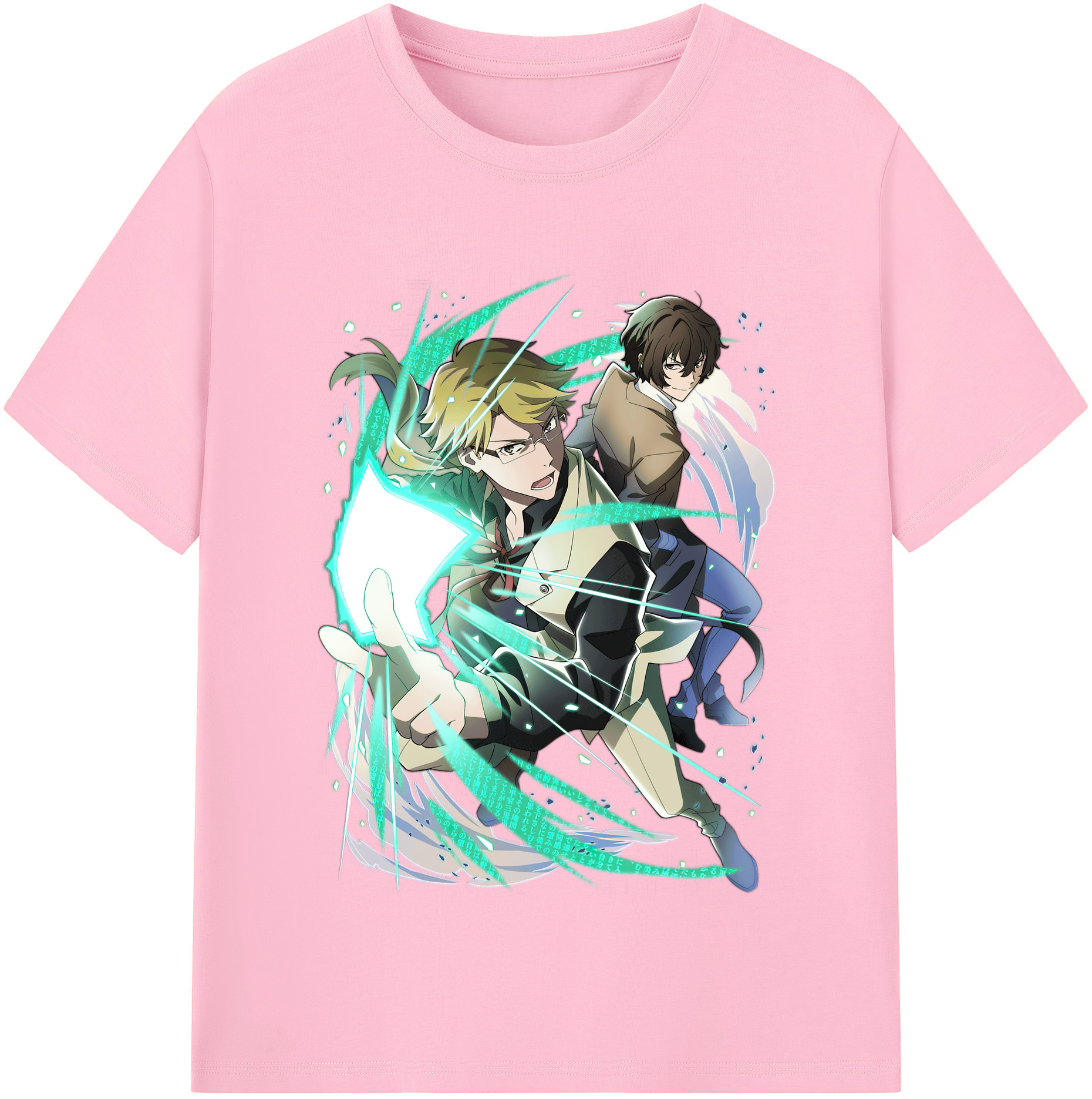 （画像用） 文豪ストレイドッグス Bungo Stray Dogs 綿100％半袖Tシャツ（フロントプリント）