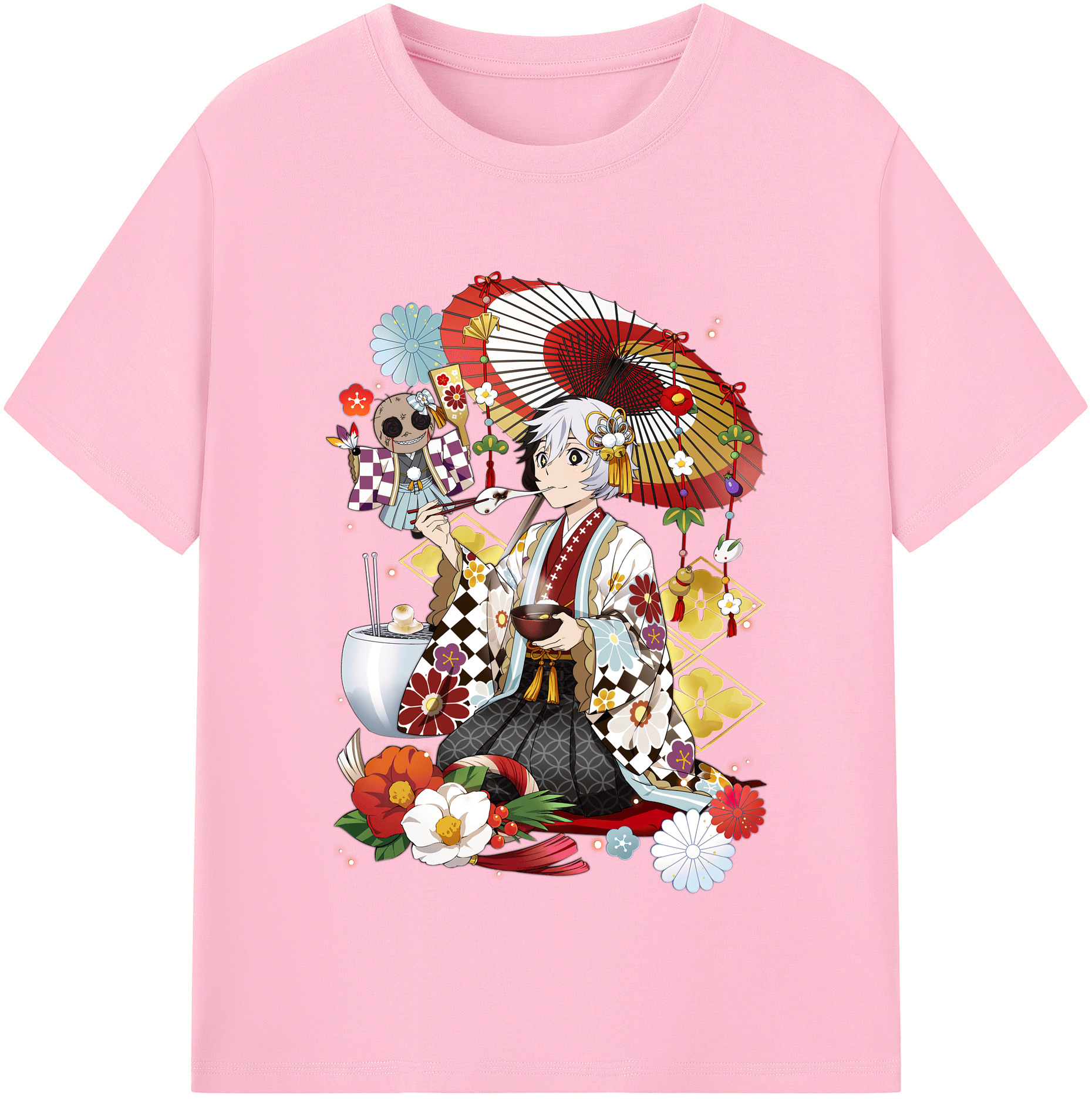 （画像用） 文豪ストレイドッグス Bungo Stray Dogs 綿100％半袖Tシャツ（フロントプリント）