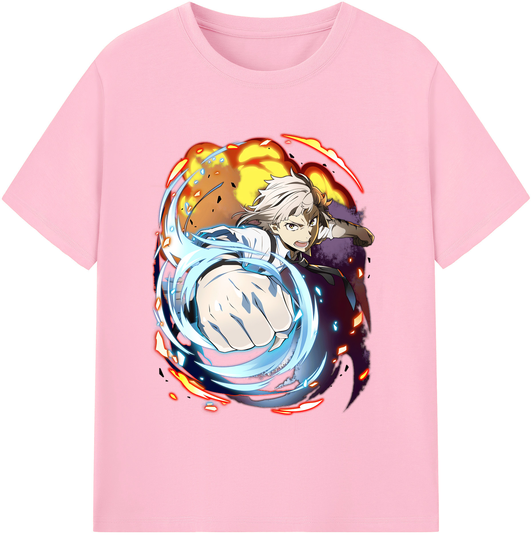 （画像用） 文豪ストレイドッグス Bungo Stray Dogs 綿100％半袖Tシャツ（フロントプリント）