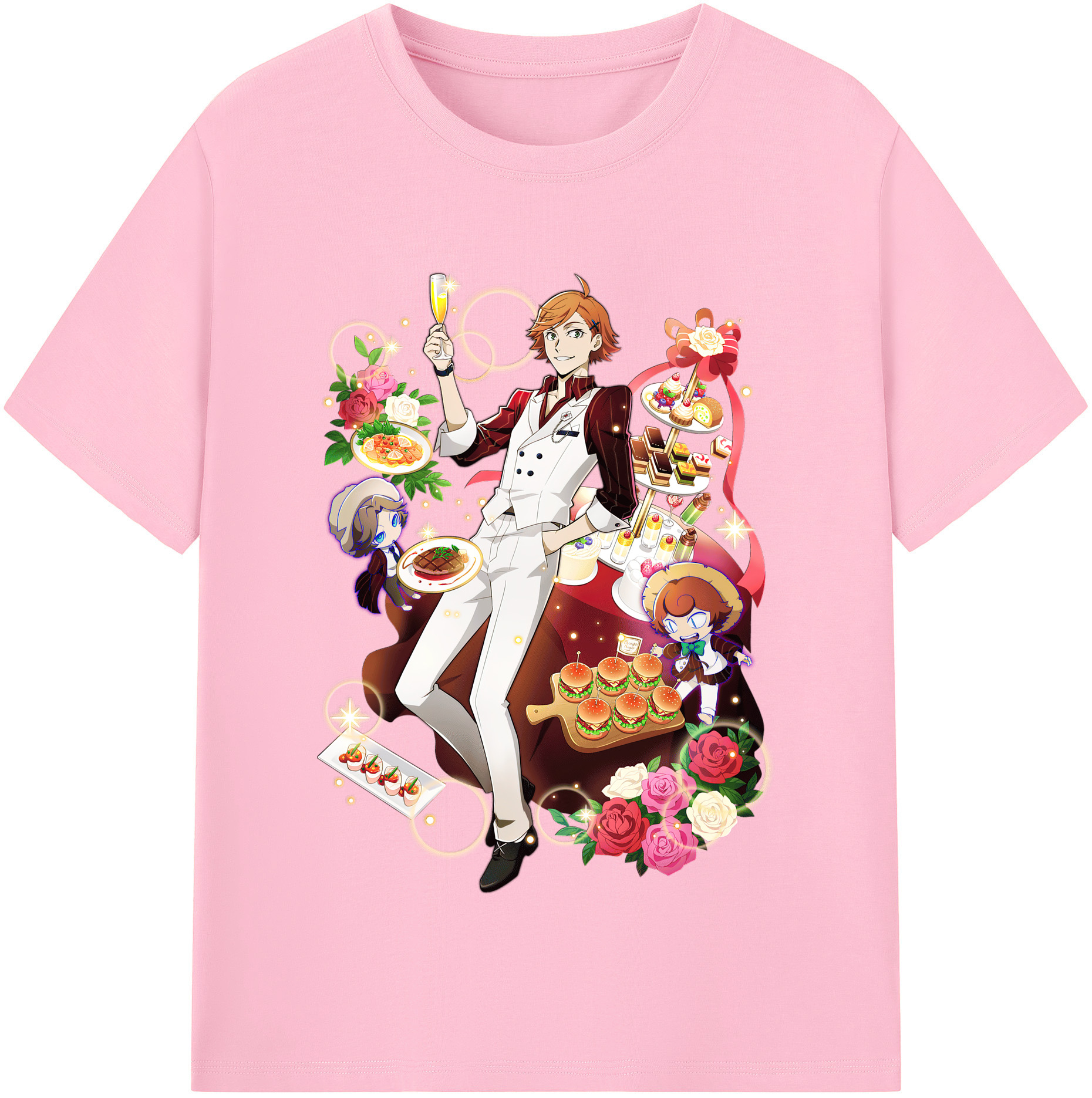 （画像用） 文豪ストレイドッグス Bungo Stray Dogs 綿100％半袖Tシャツ（フロントプリント）