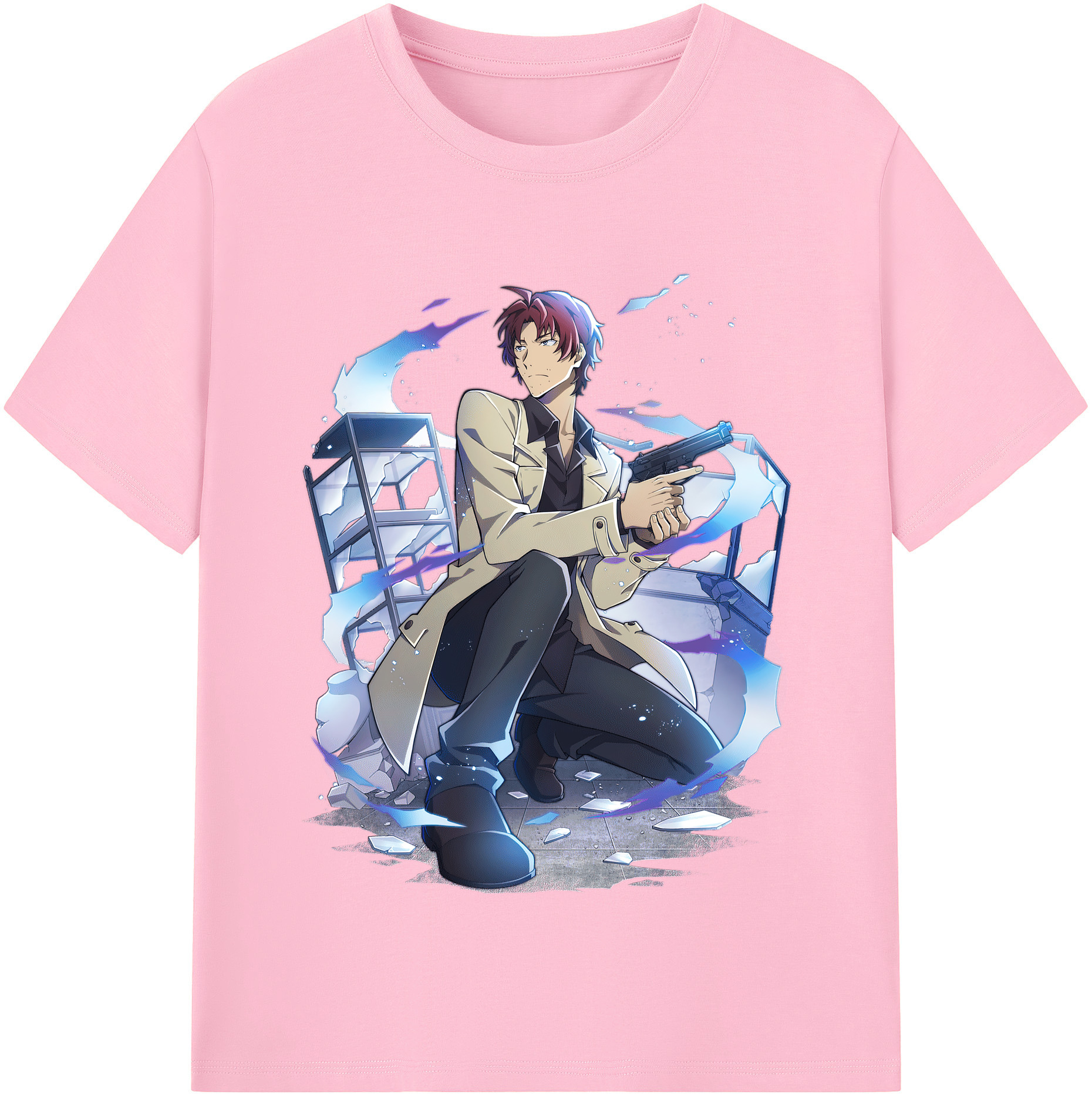 （画像用） 文豪ストレイドッグス Bungo Stray Dogs 綿100％半袖Tシャツ（フロントプリント）