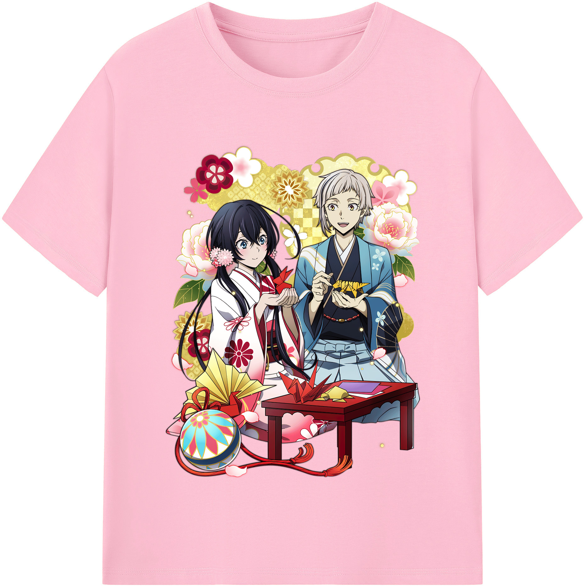 （画像用） 文豪ストレイドッグス Bungo Stray Dogs 綿100％半袖Tシャツ（フロントプリント）