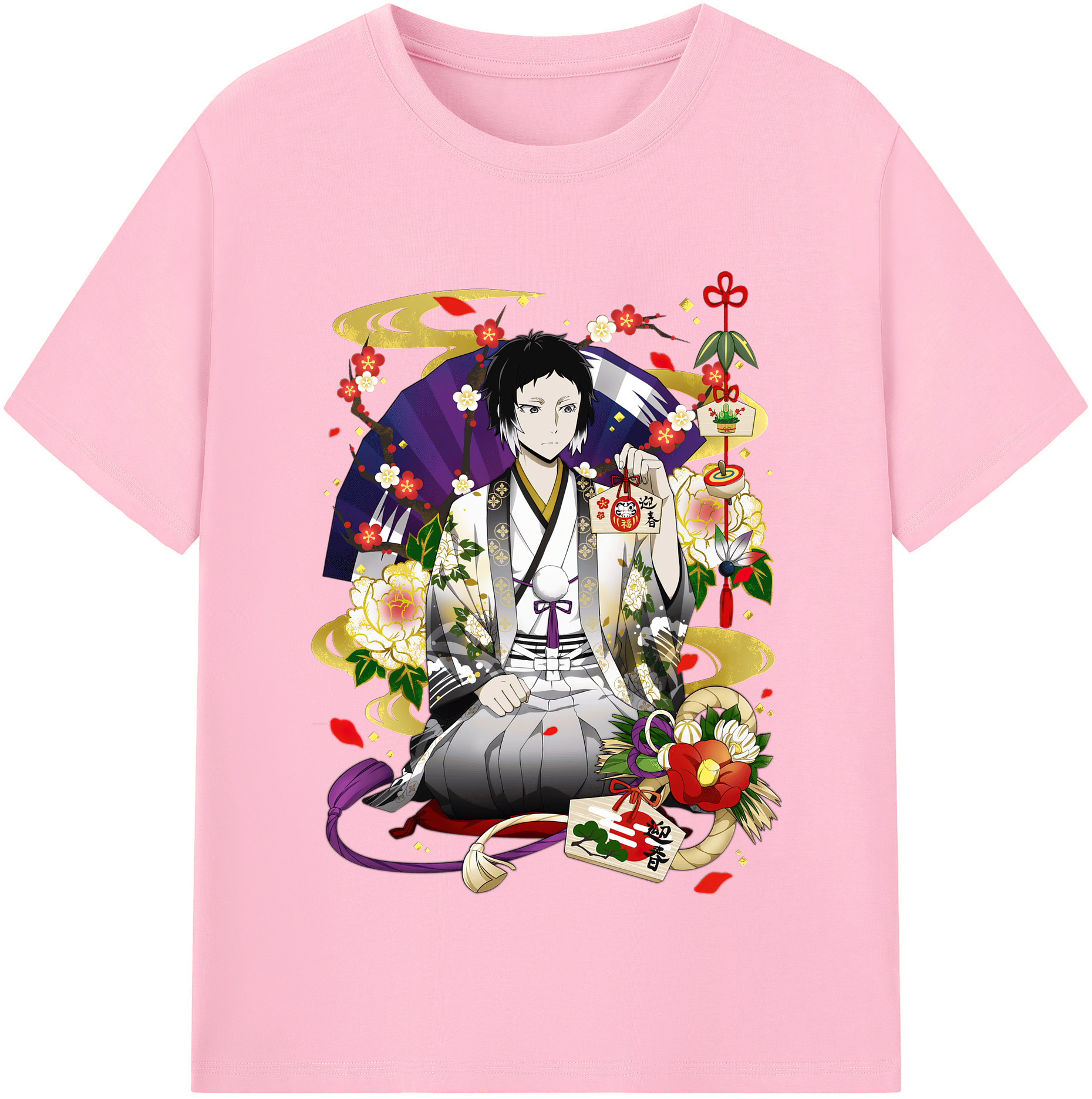 （画像用） 文豪ストレイドッグス Bungo Stray Dogs 綿100％半袖Tシャツ（フロントプリント）