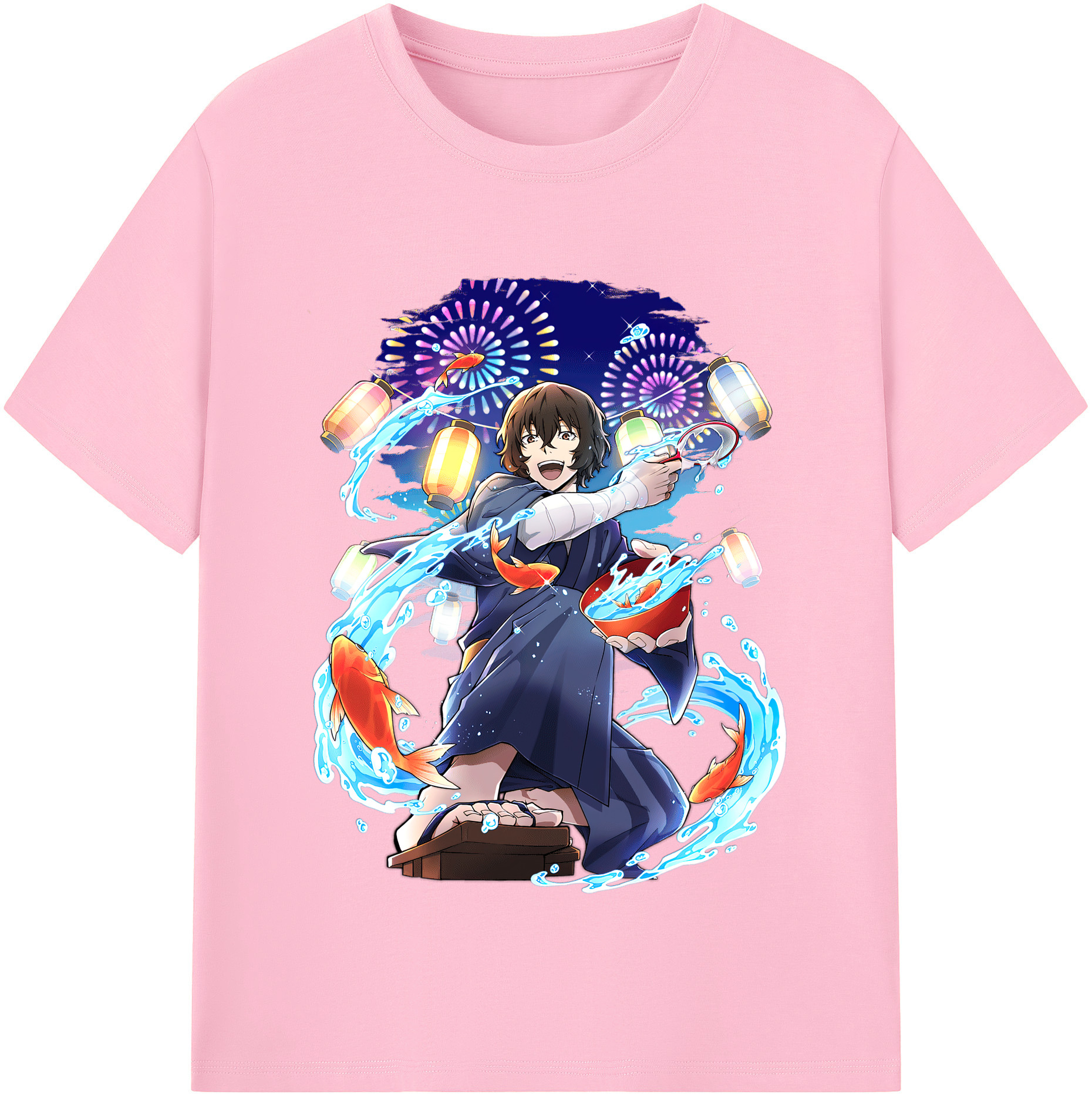 （画像用） 文豪ストレイドッグス Bungo Stray Dogs 綿100％半袖Tシャツ（フロントプリント）