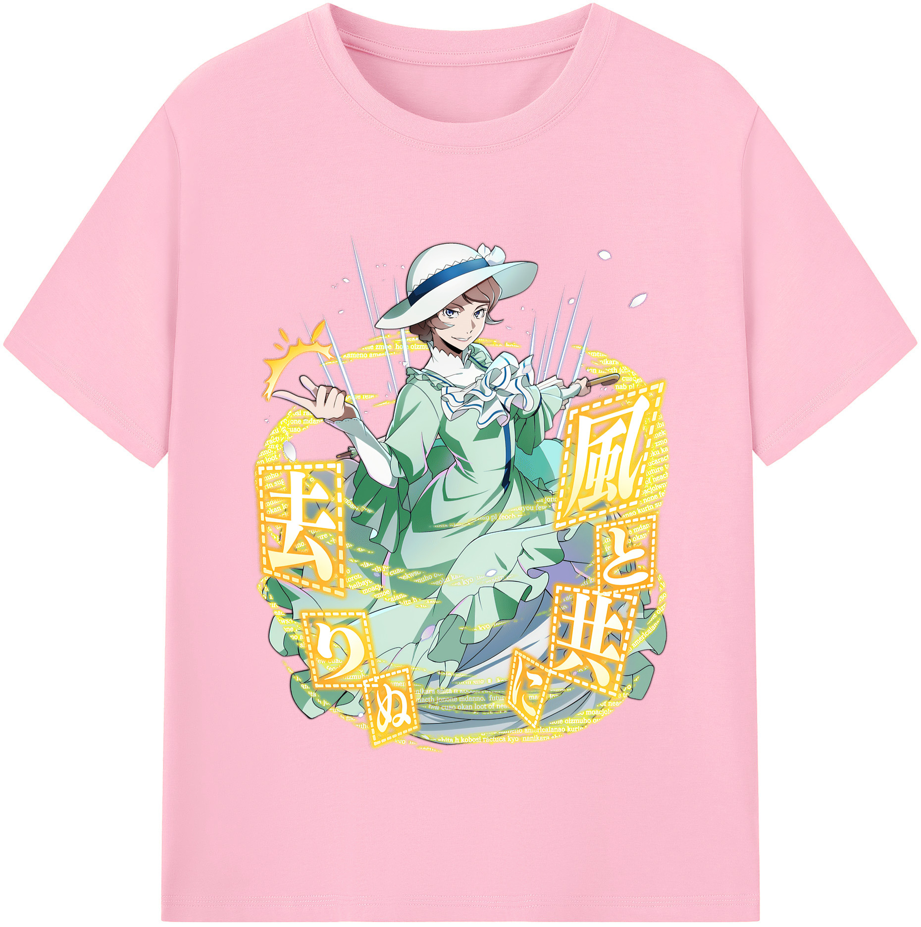 （画像用） 文豪ストレイドッグス Bungo Stray Dogs 綿100％半袖Tシャツ（フロントプリント）
