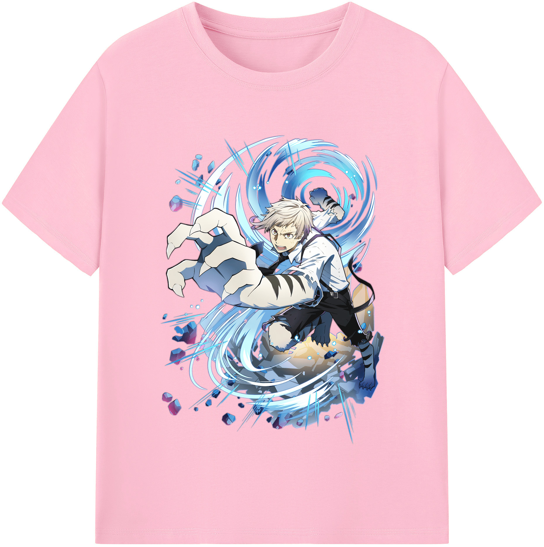 （画像用） 文豪ストレイドッグス Bungo Stray Dogs 綿100％半袖Tシャツ（フロントプリント）