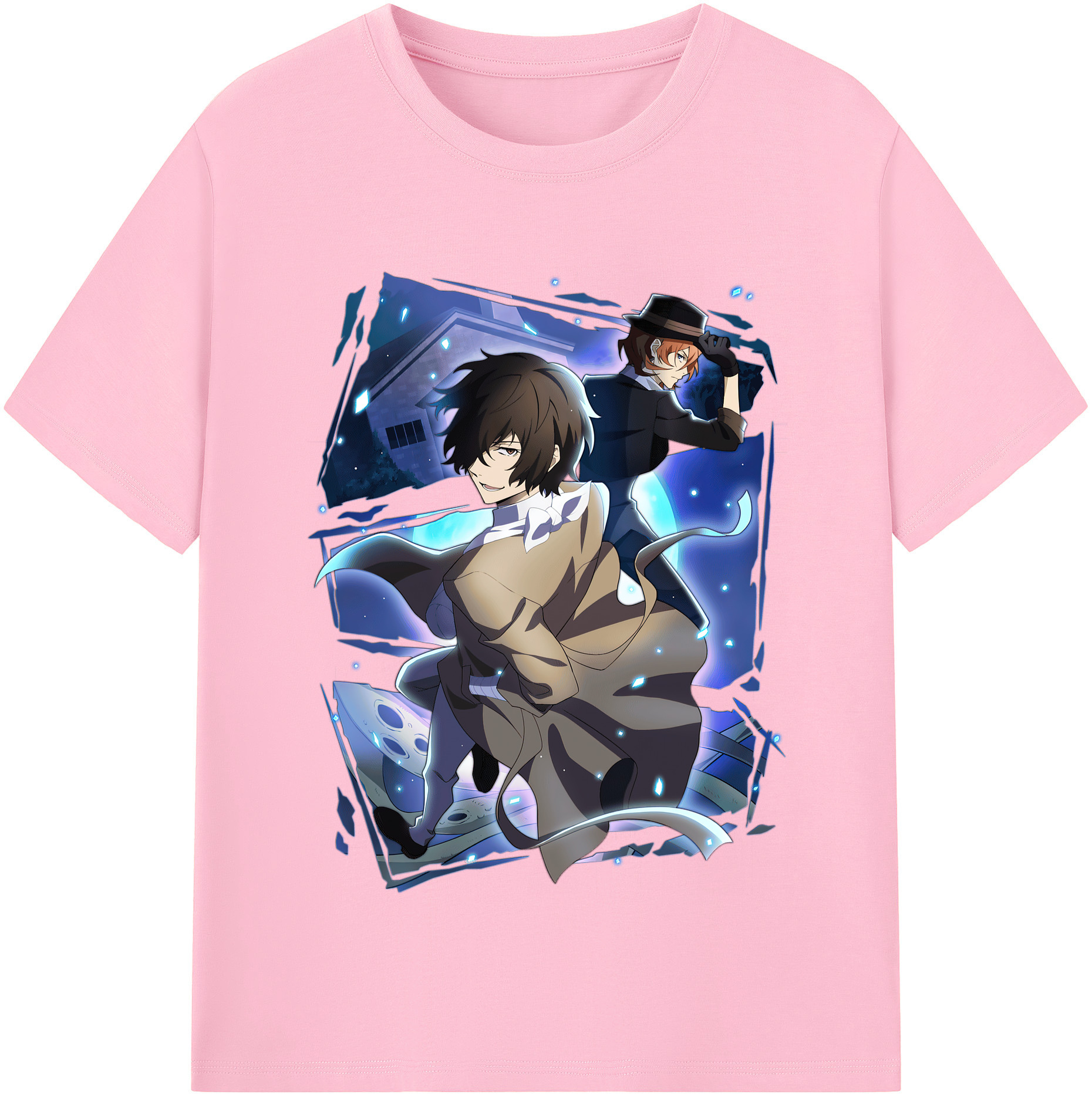 （画像用） 文豪ストレイドッグス Bungo Stray Dogs 綿100％半袖Tシャツ（フロントプリント）