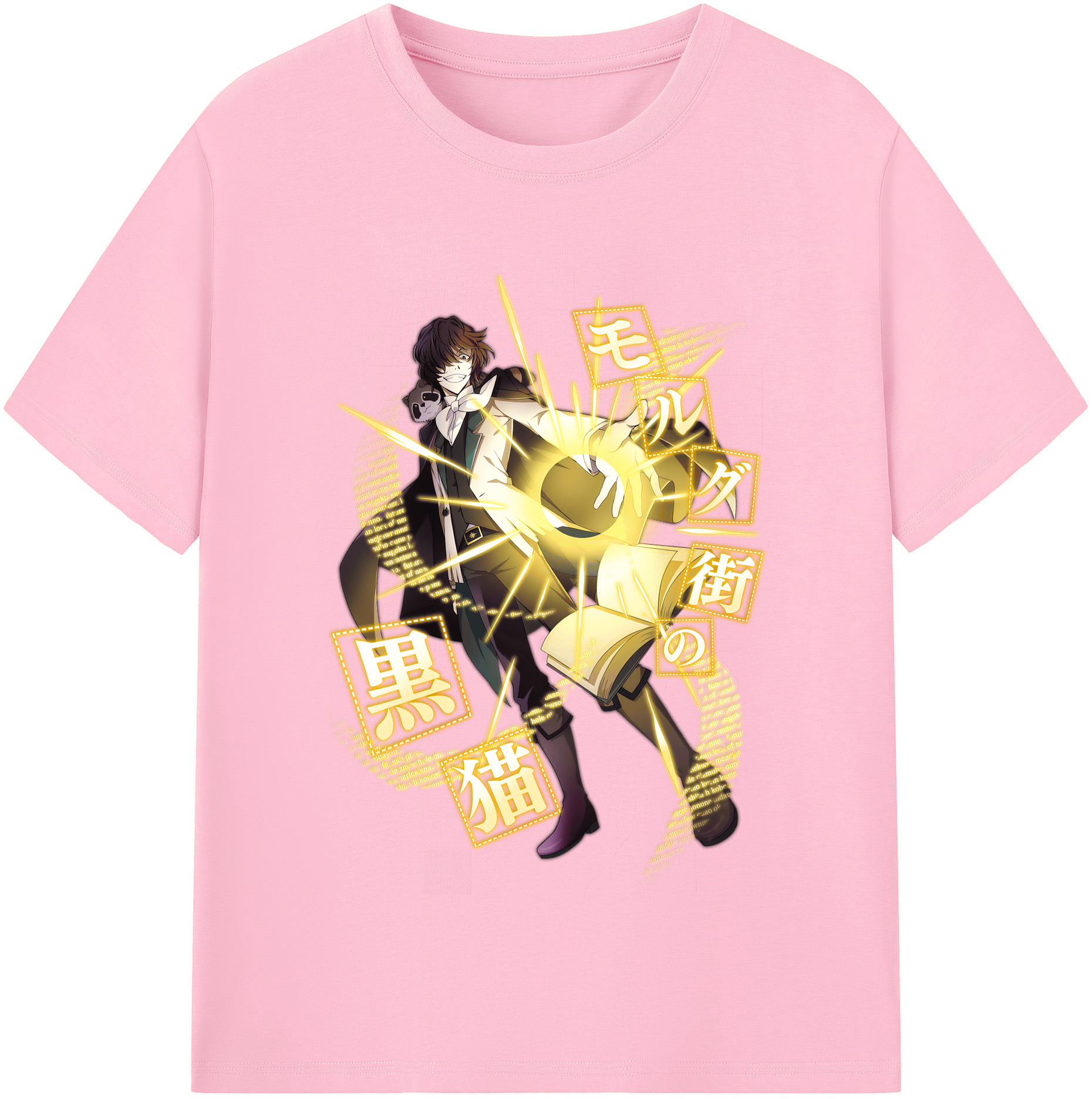 （画像用） 文豪ストレイドッグス Bungo Stray Dogs 綿100％半袖Tシャツ（フロントプリント）