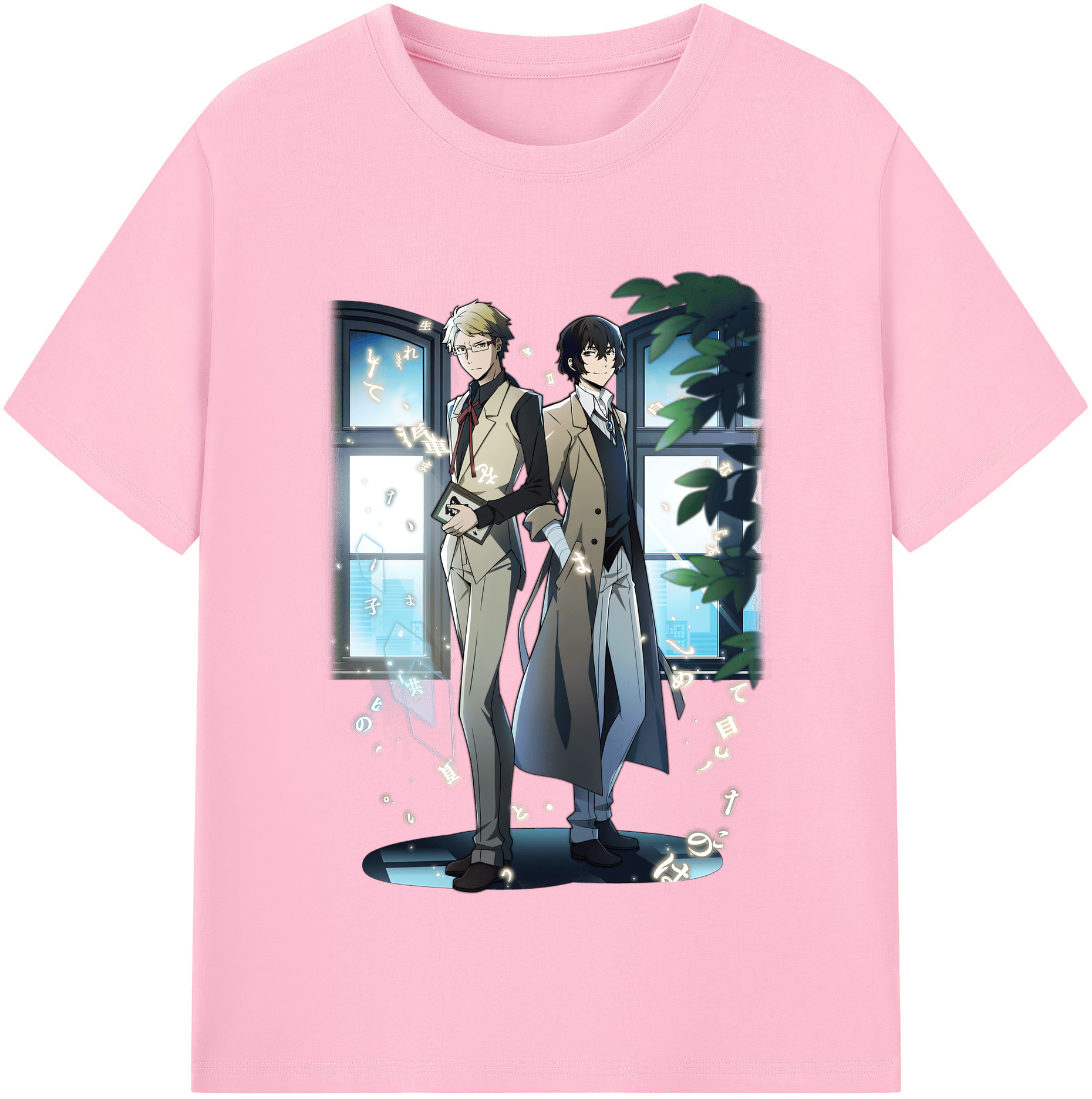 （画像用） 文豪ストレイドッグス Bungo Stray Dogs 綿100％半袖Tシャツ（フロントプリント）