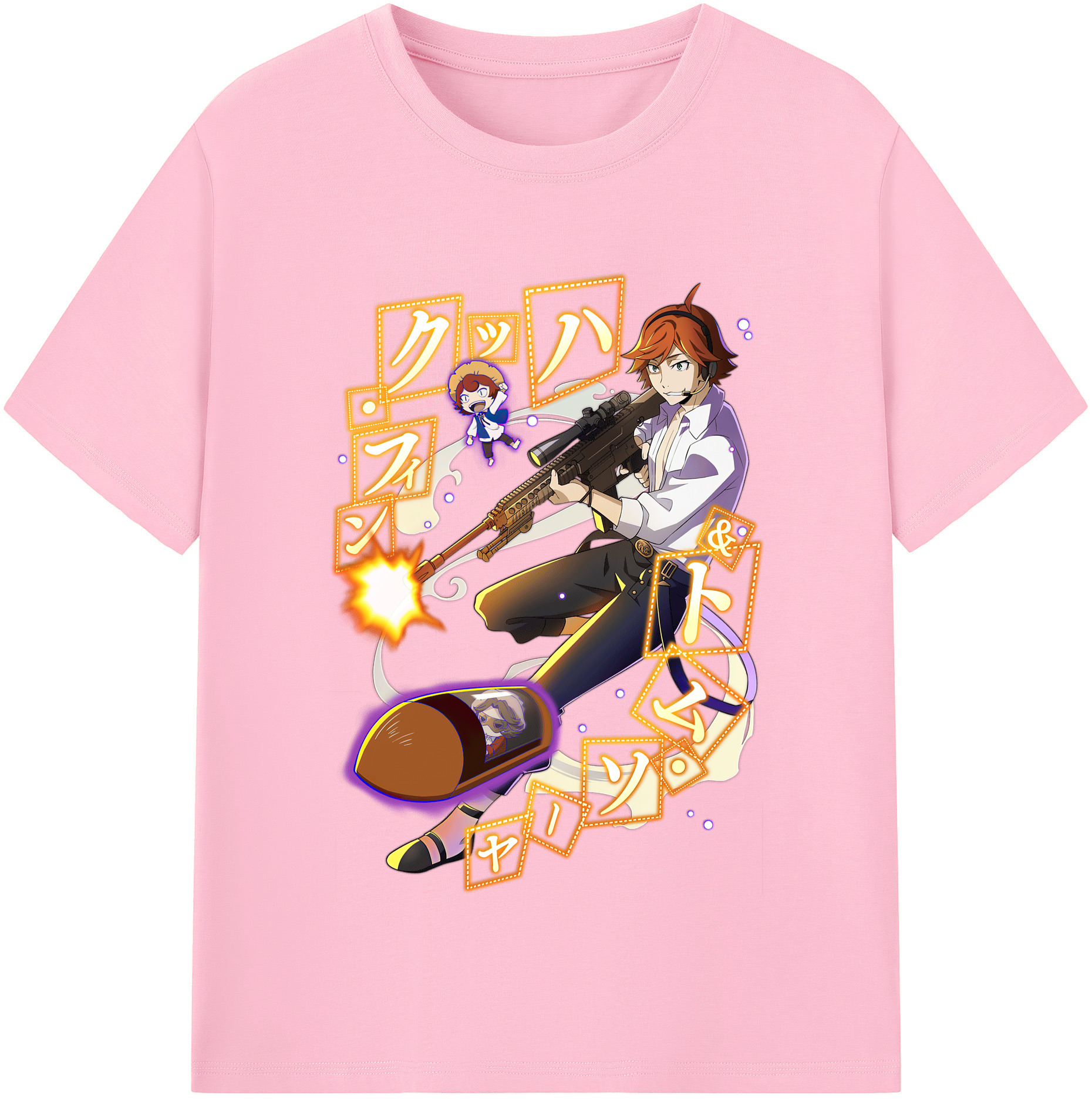 （画像用） 文豪ストレイドッグス Bungo Stray Dogs 綿100％半袖Tシャツ（フロントプリント）