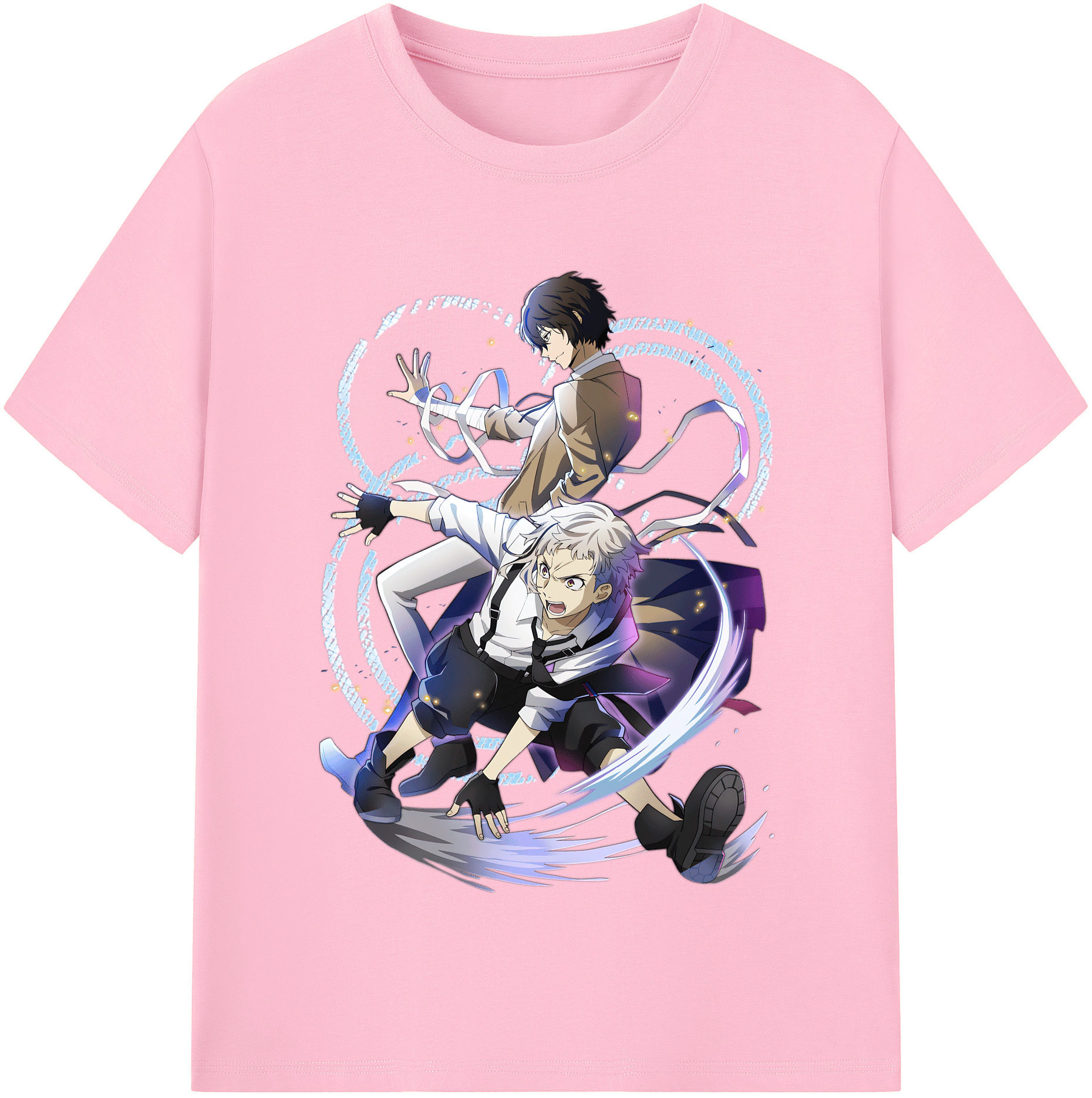 （画像用） 文豪ストレイドッグス Bungo Stray Dogs 綿100％半袖Tシャツ（フロントプリント）