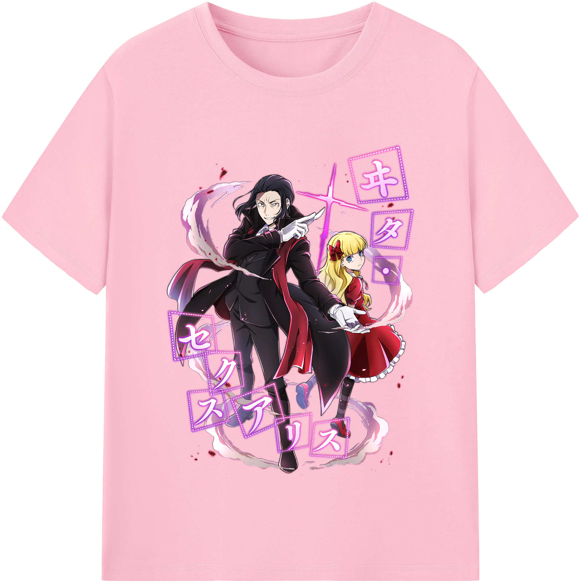 （画像用） 文豪ストレイドッグス Bungo Stray Dogs 綿100％半袖Tシャツ（フロントプリント）