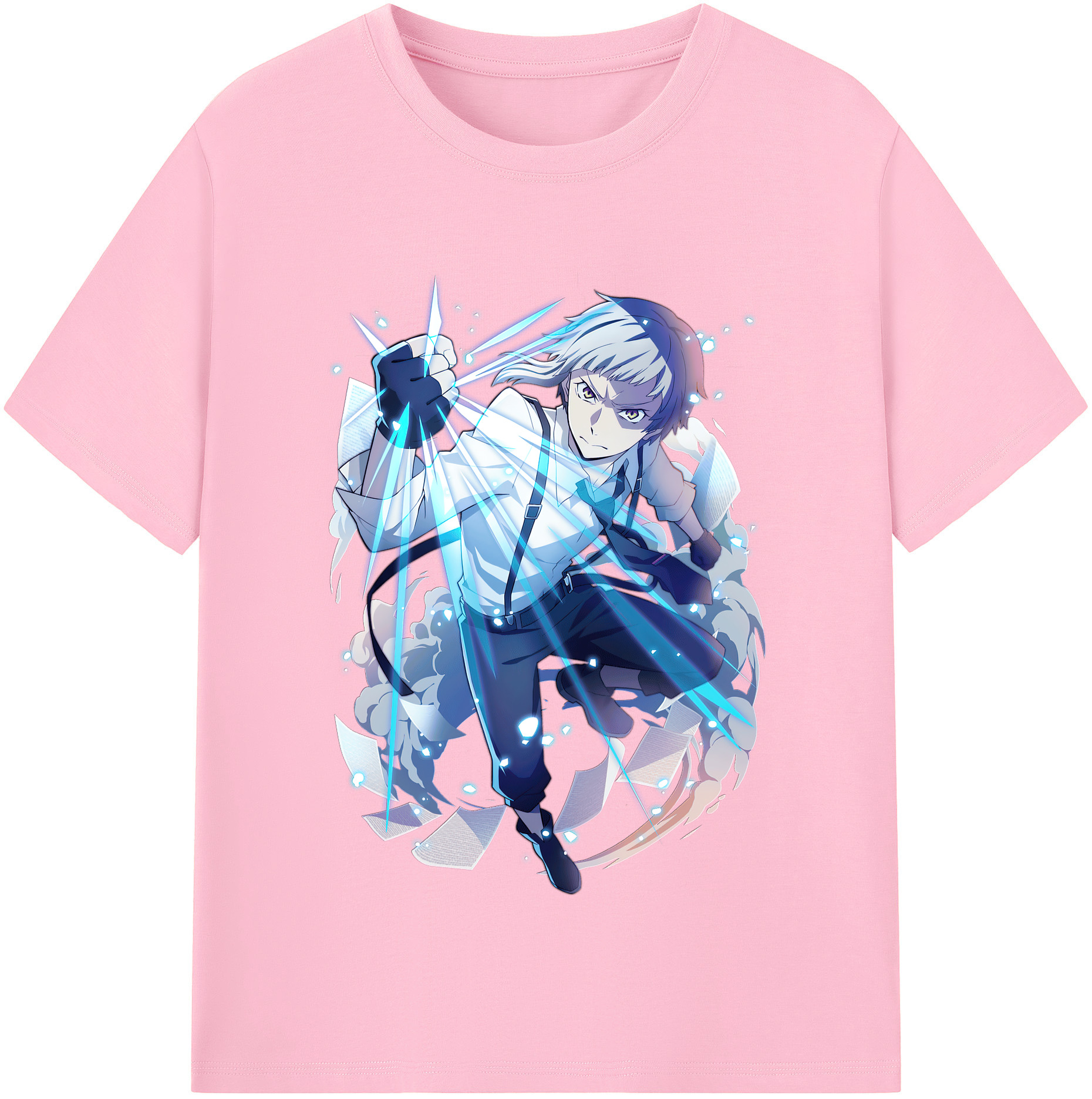 （画像用） 文豪ストレイドッグス Bungo Stray Dogs 綿100％半袖Tシャツ（フロントプリント）