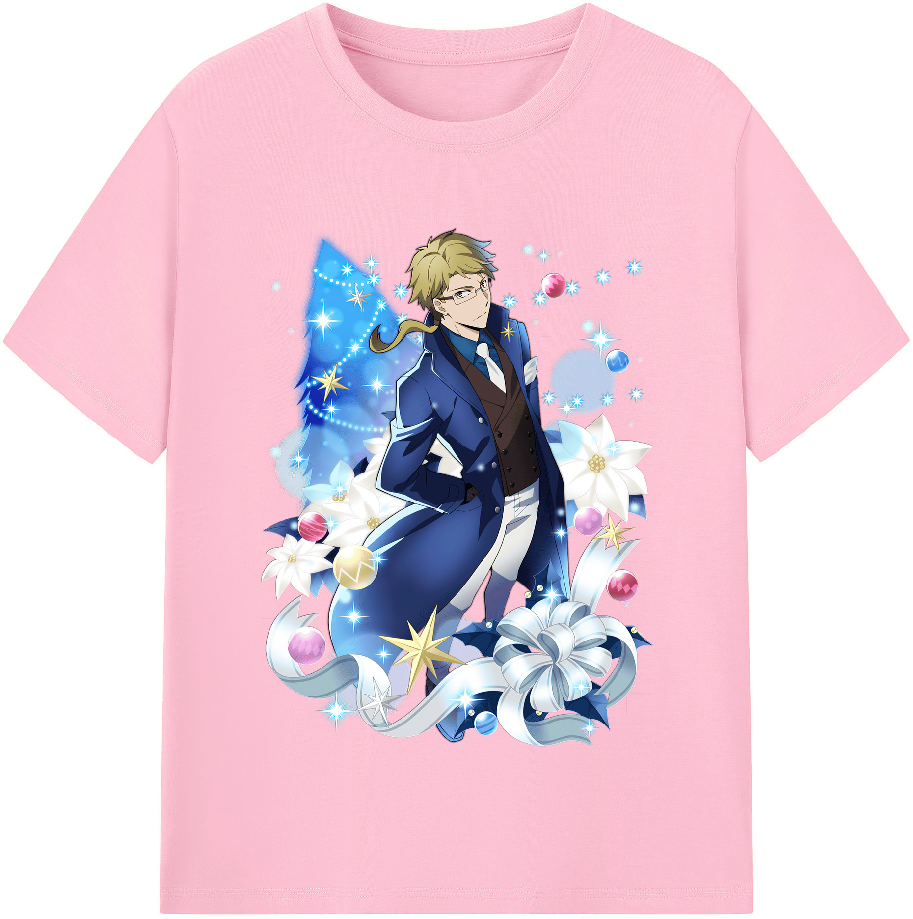 （画像用） 文豪ストレイドッグス Bungo Stray Dogs 綿100％半袖Tシャツ（フロントプリント）