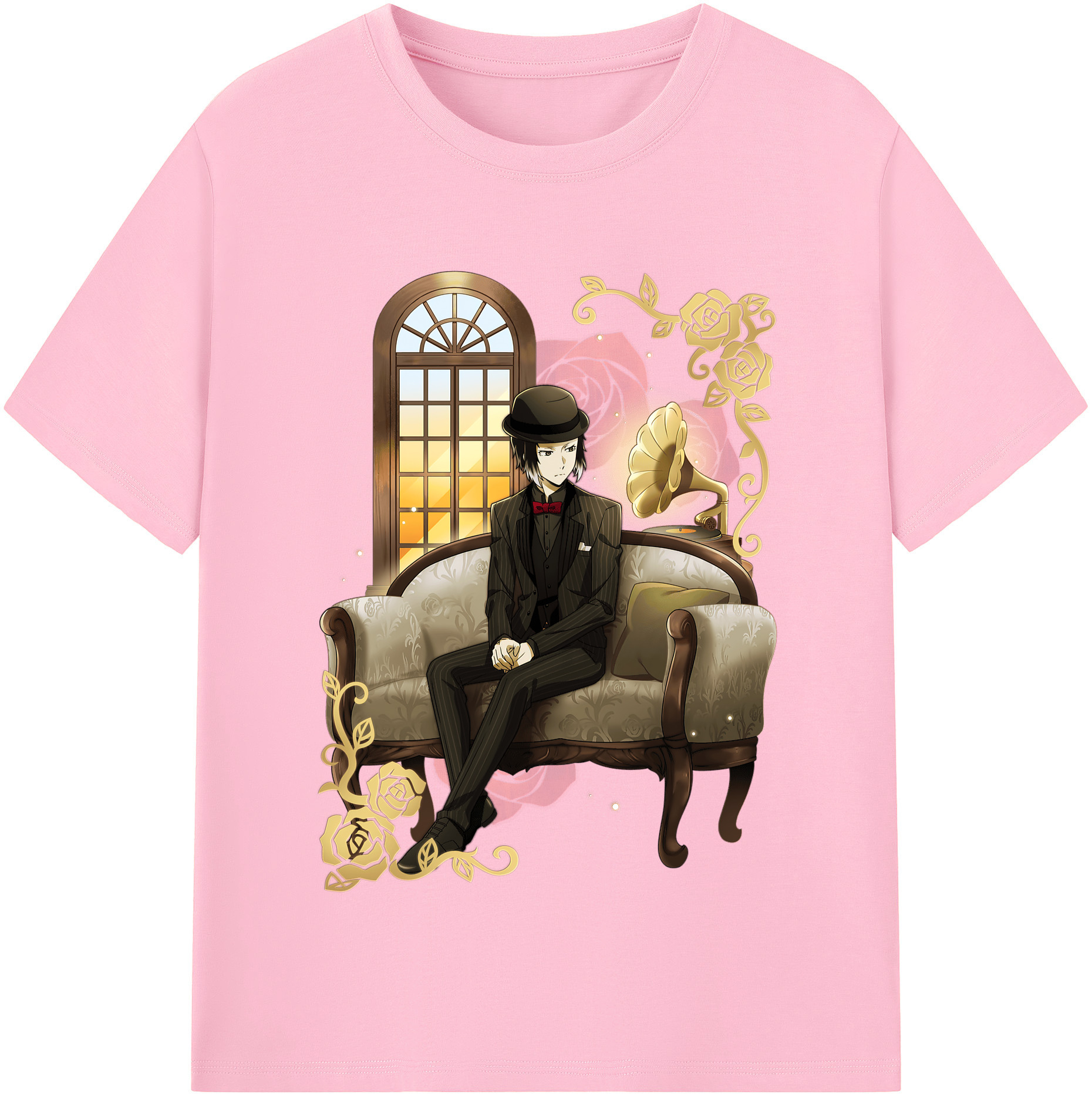 （画像用） 文豪ストレイドッグス Bungo Stray Dogs 綿100％半袖Tシャツ（フロントプリント）