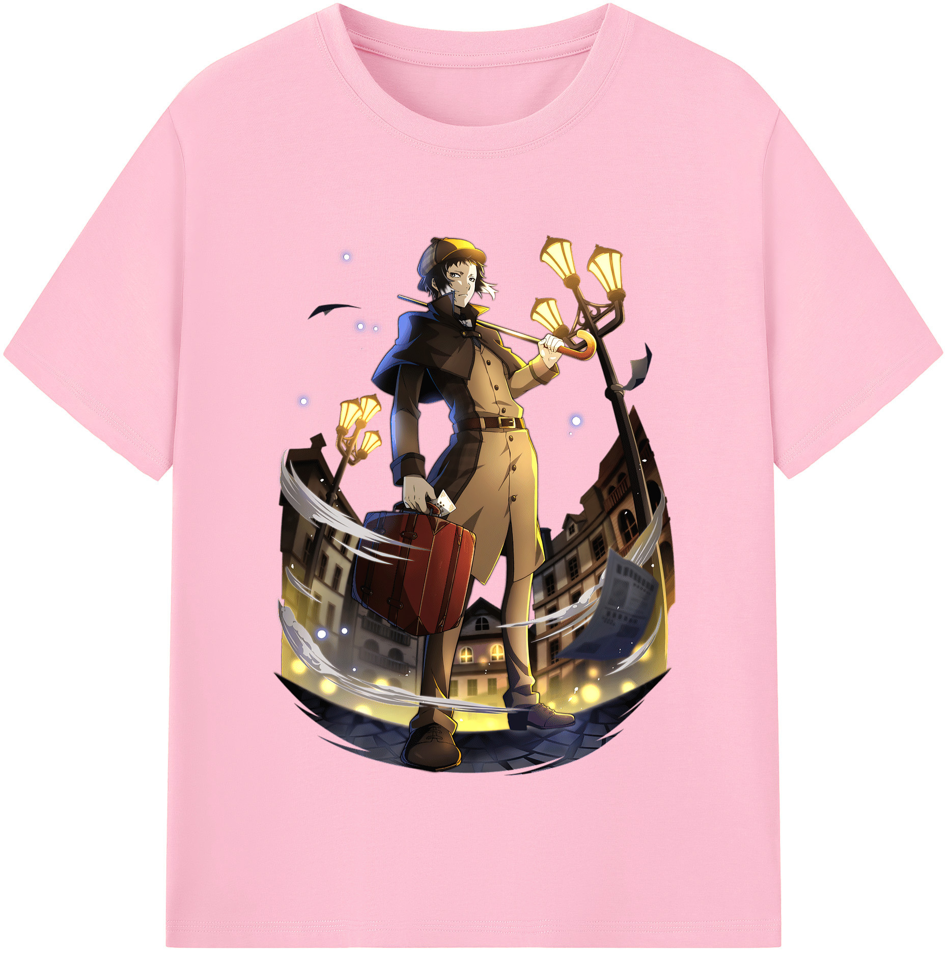 （画像用） 文豪ストレイドッグス Bungo Stray Dogs 綿100％半袖Tシャツ（フロントプリント）