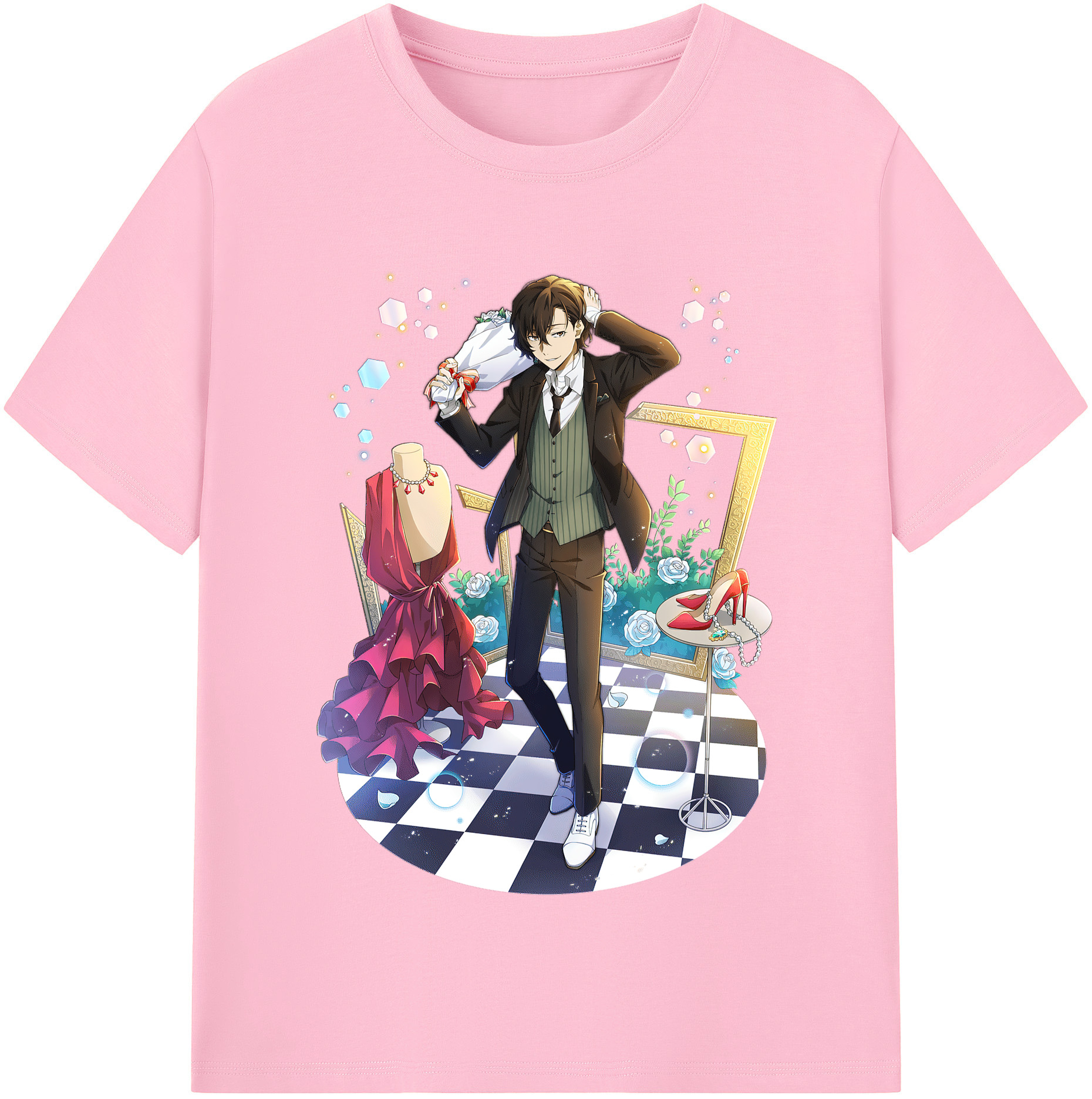 （画像用） 文豪ストレイドッグス Bungo Stray Dogs 綿100％半袖Tシャツ（フロントプリント）