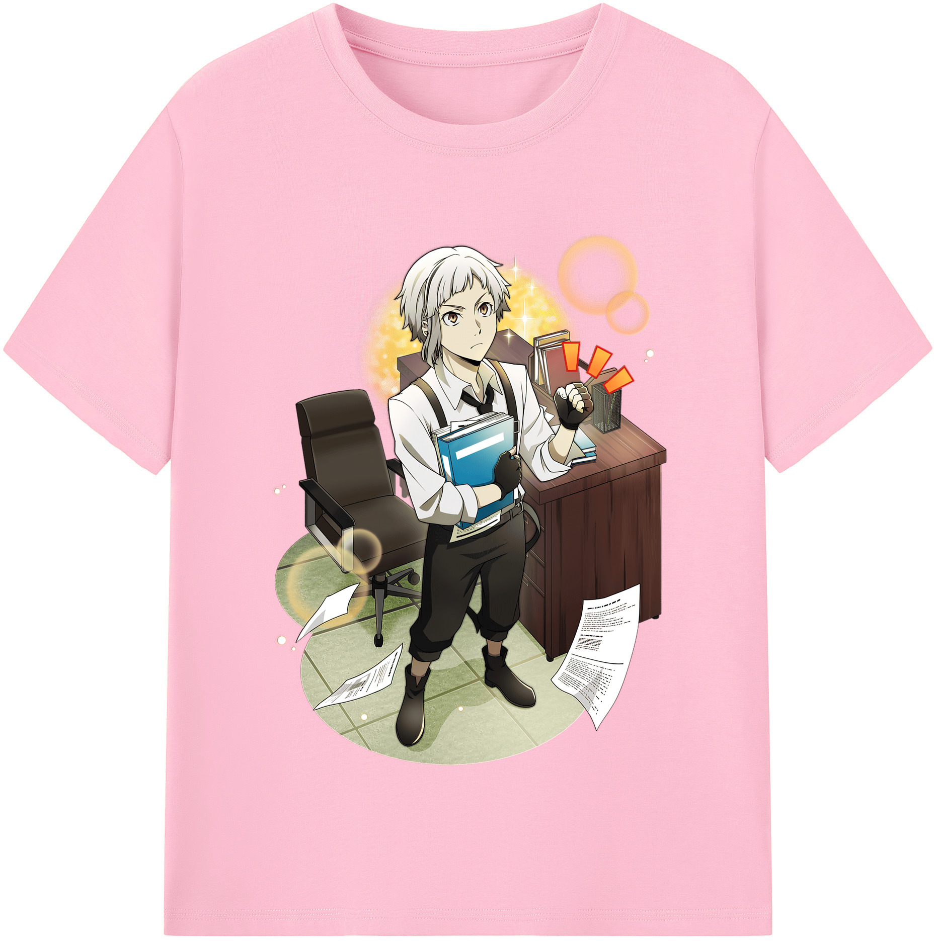 （画像用） 文豪ストレイドッグス Bungo Stray Dogs 綿100％半袖Tシャツ（フロントプリント）