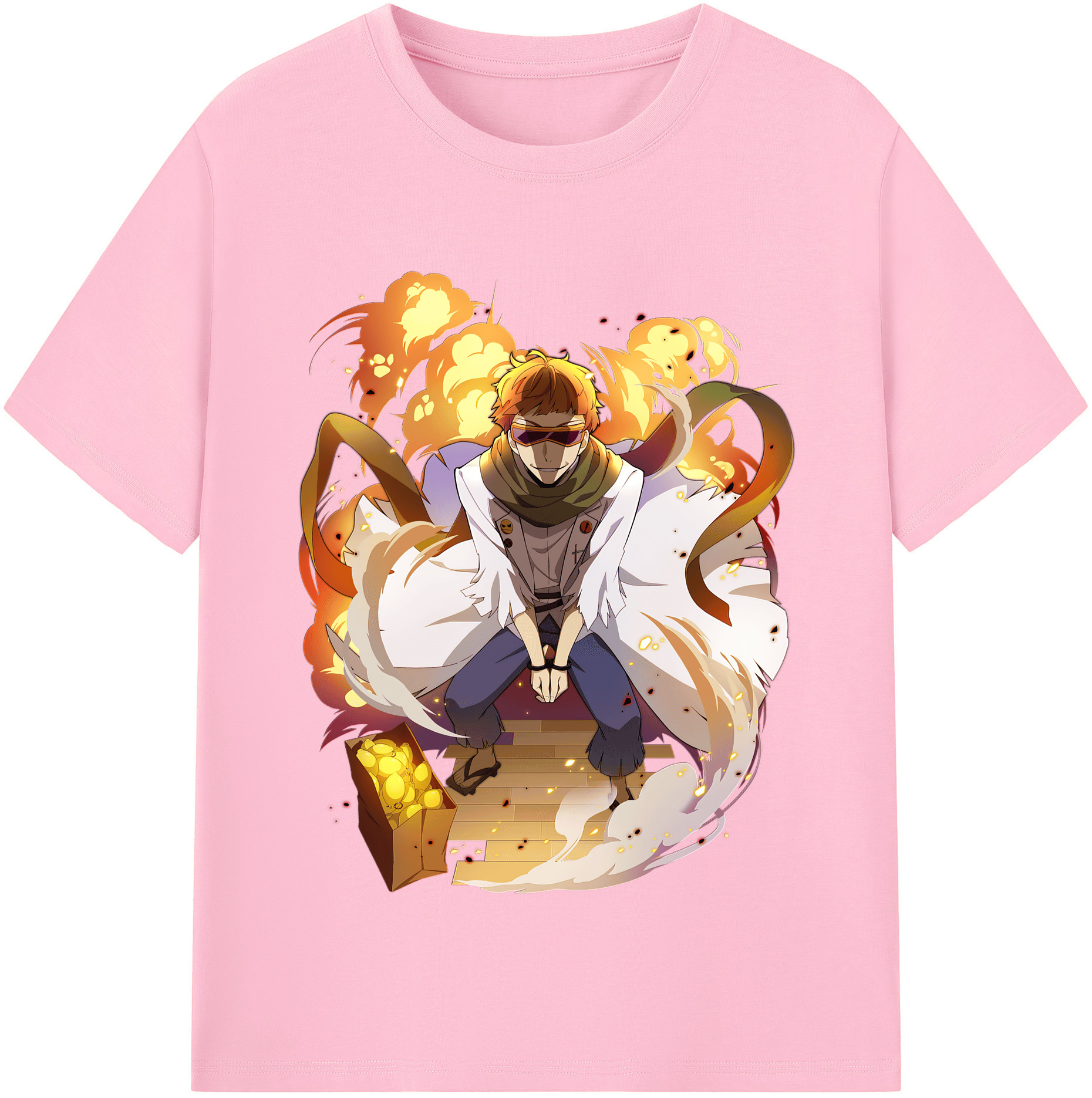 （画像用） 文豪ストレイドッグス Bungo Stray Dogs 綿100％半袖Tシャツ（フロントプリント）