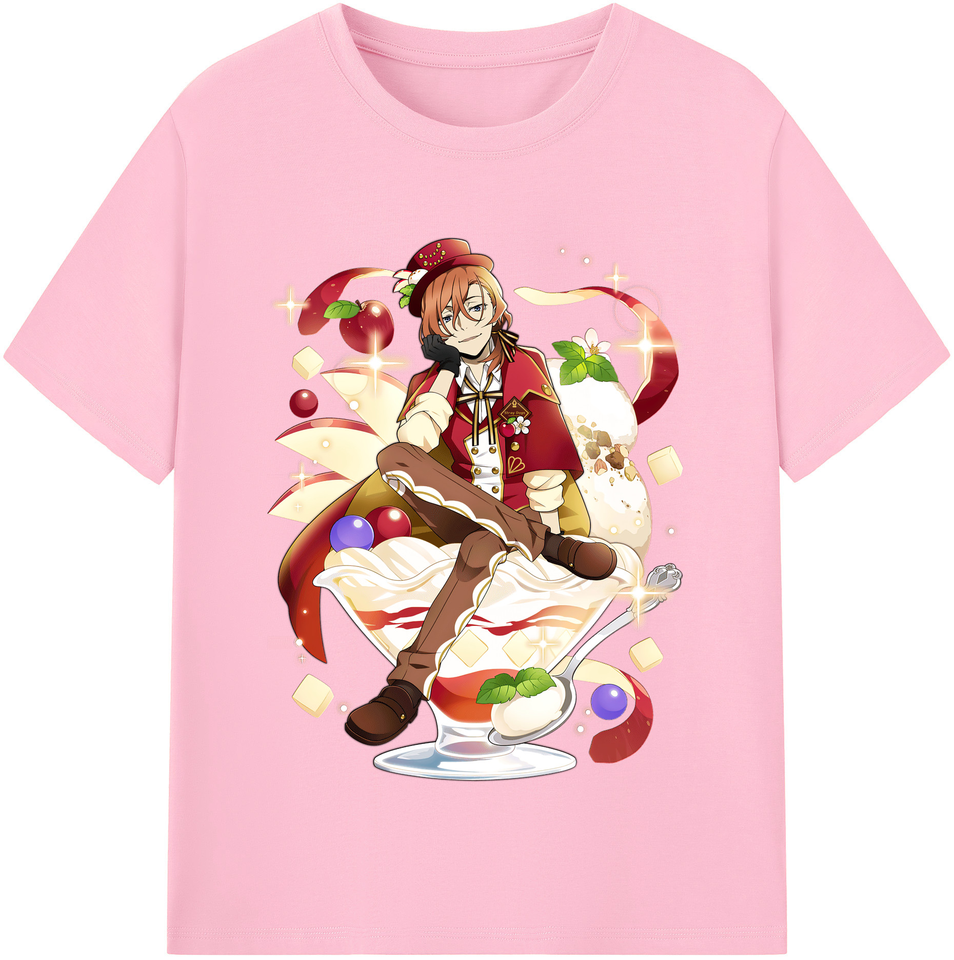 （画像用） 文豪ストレイドッグス Bungo Stray Dogs 綿100％半袖Tシャツ（フロントプリント）