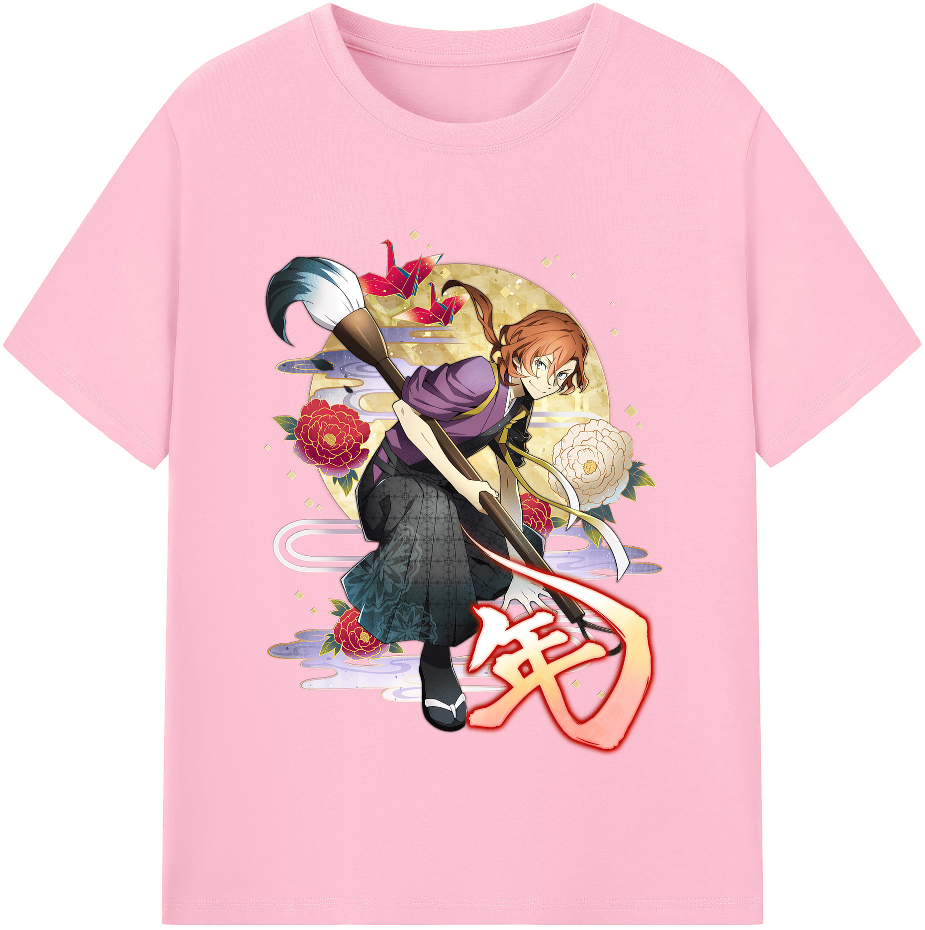 （画像用） 文豪ストレイドッグス Bungo Stray Dogs 綿100％半袖Tシャツ（フロントプリント）