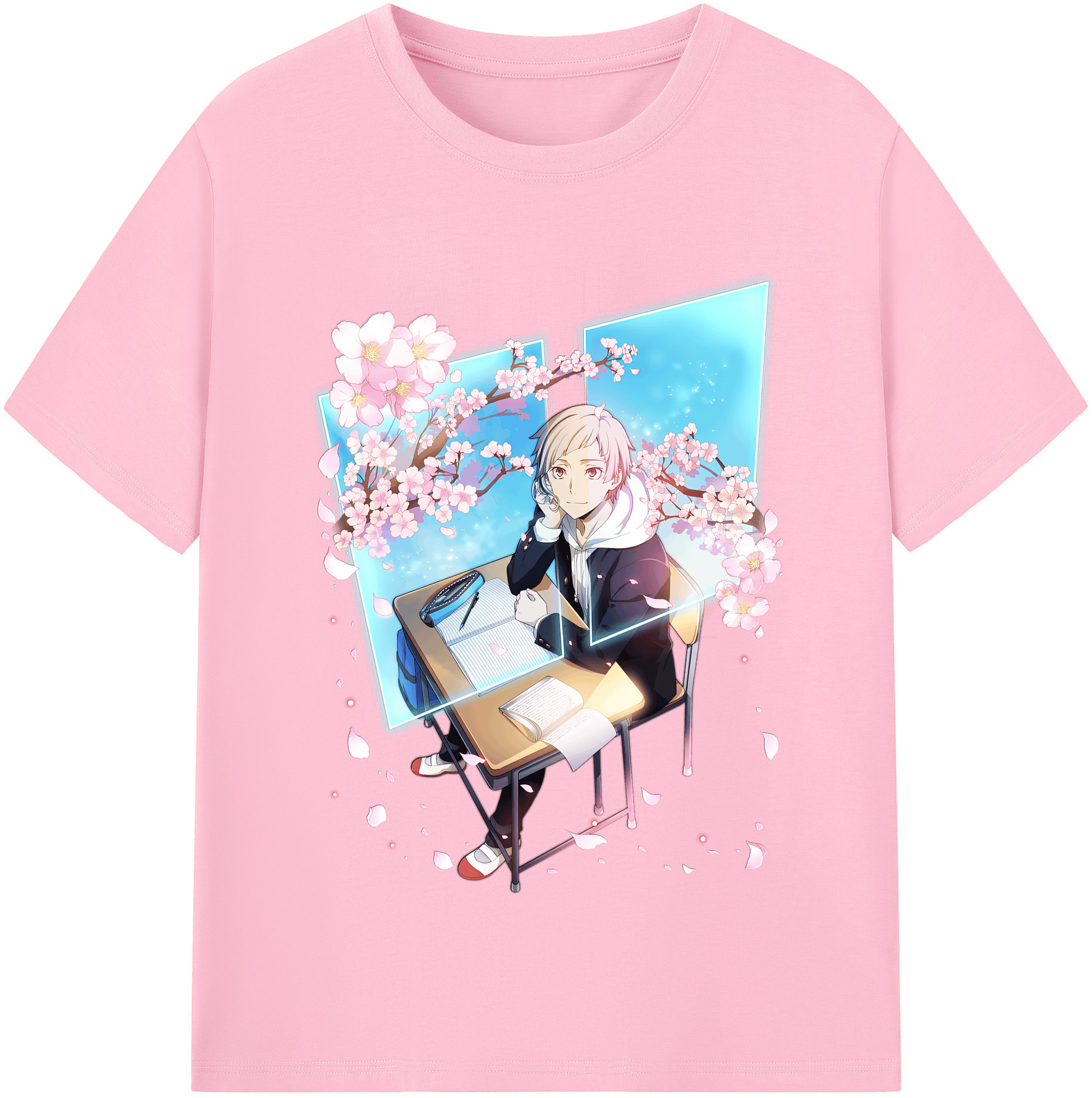 （画像用） 文豪ストレイドッグス Bungo Stray Dogs 綿100％半袖Tシャツ（フロントプリント）