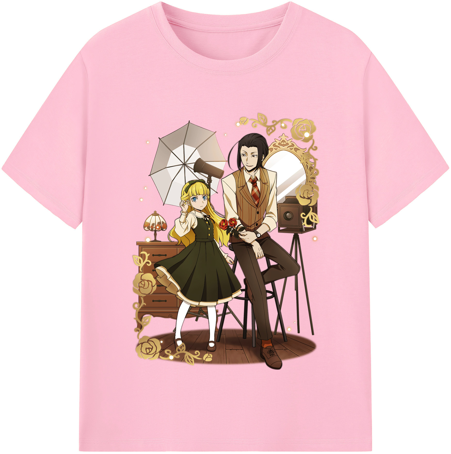 （画像用） 文豪ストレイドッグス Bungo Stray Dogs 綿100％半袖Tシャツ（フロントプリント）