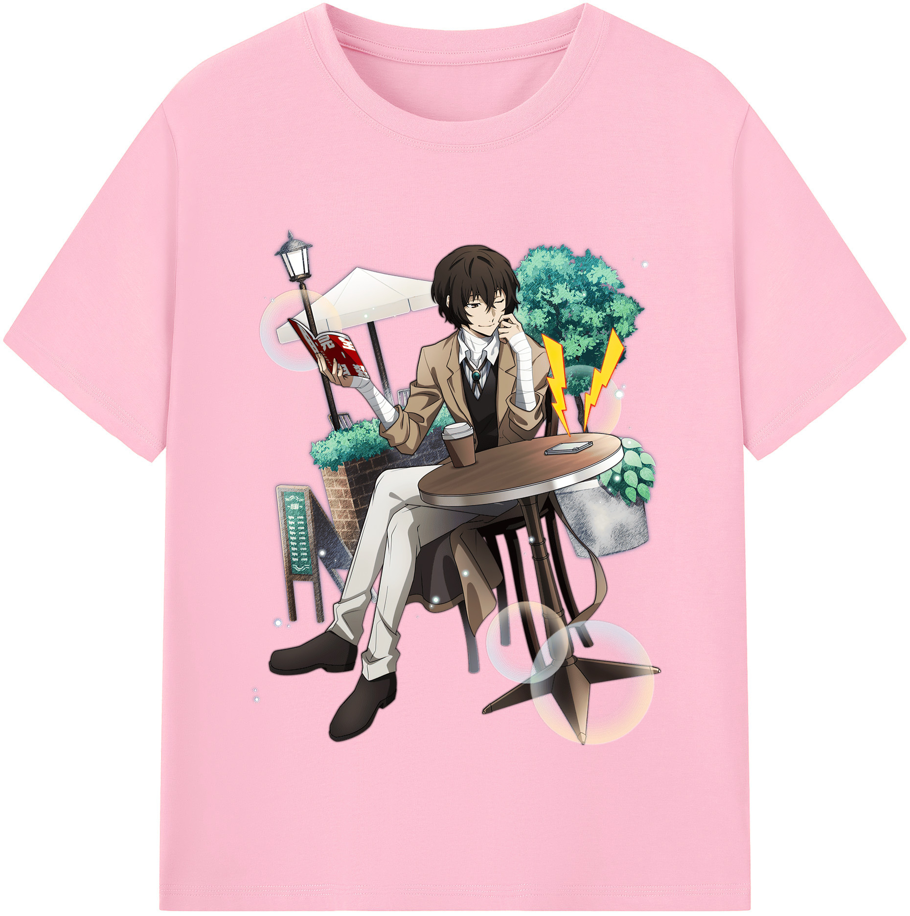 （画像用） 文豪ストレイドッグス Bungo Stray Dogs 綿100％半袖Tシャツ（フロントプリント）