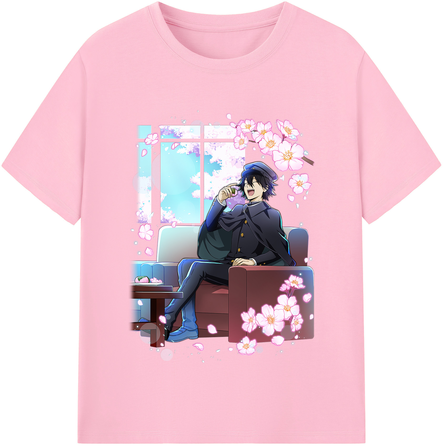 （画像用） 文豪ストレイドッグス Bungo Stray Dogs 綿100％半袖Tシャツ（フロントプリント）