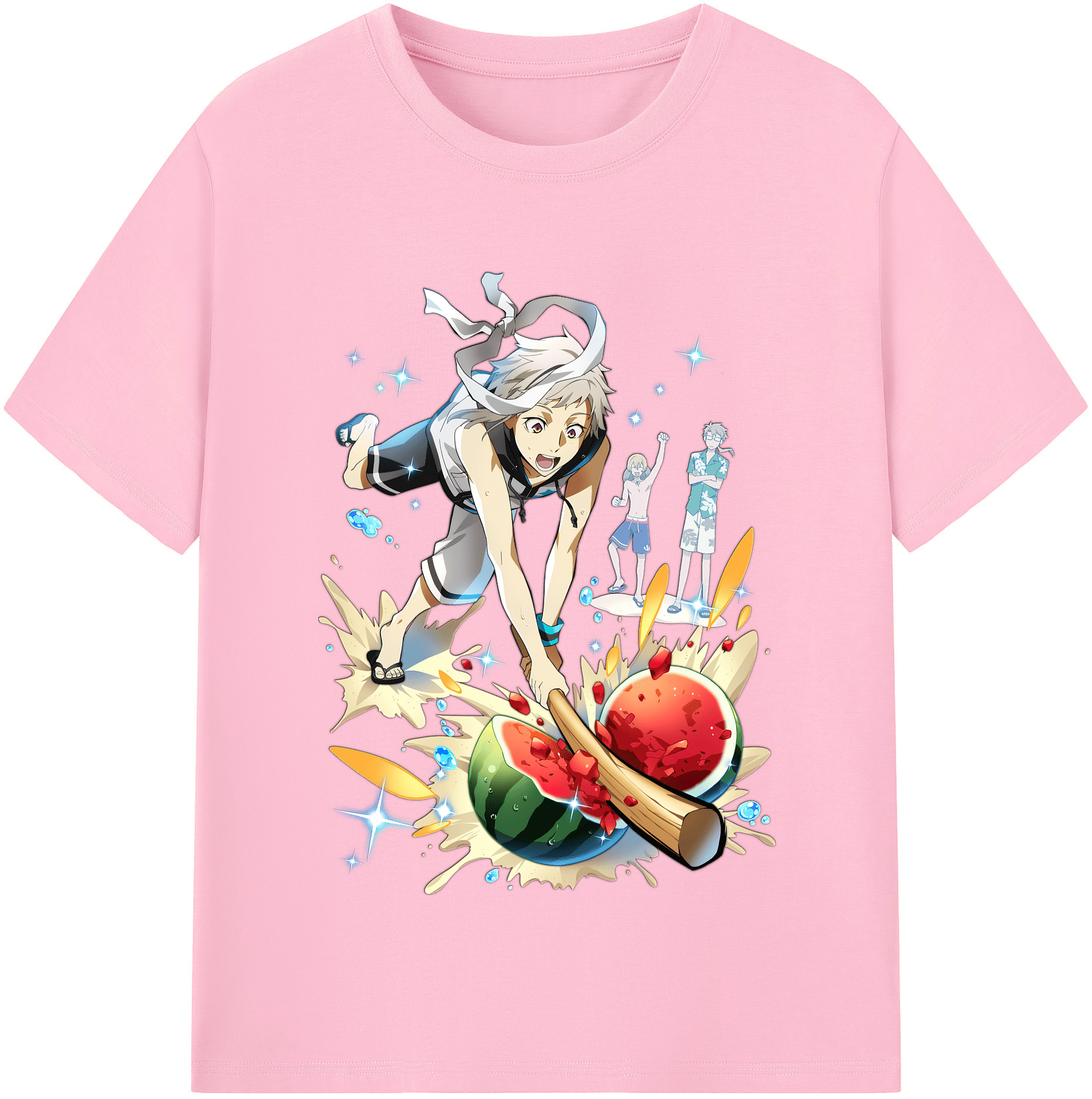 （画像用） 文豪ストレイドッグス Bungo Stray Dogs 綿100％半袖Tシャツ（フロントプリント）