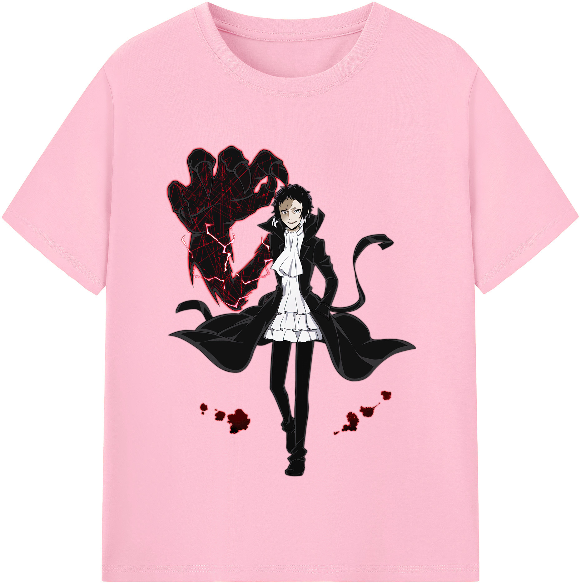 （画像用） 文豪ストレイドッグス Bungo Stray Dogs 綿100％半袖Tシャツ（フロントプリント）