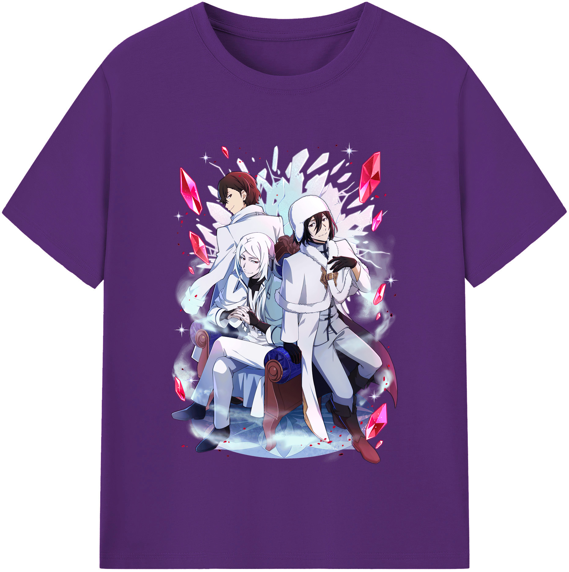 （画像用） 文豪ストレイドッグス Bungo Stray Dogs 綿100％半袖Tシャツ（フロントプリント）