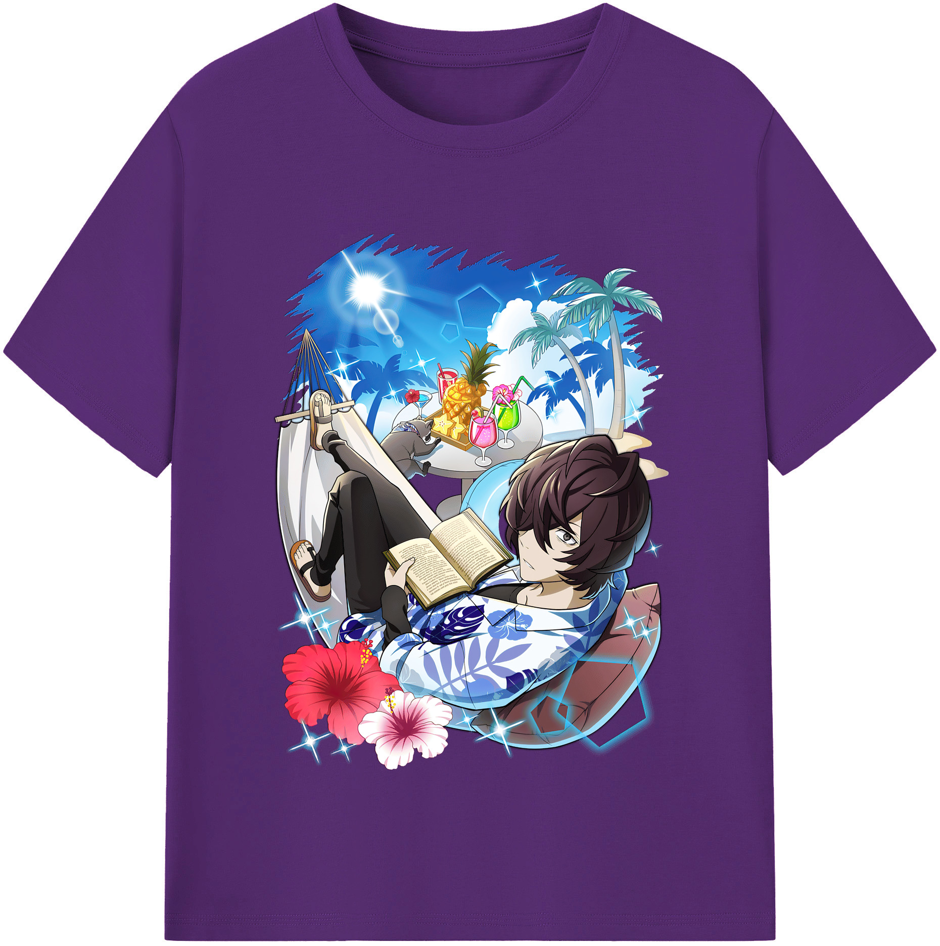 （画像用） 文豪ストレイドッグス Bungo Stray Dogs 綿100％半袖Tシャツ（フロントプリント）