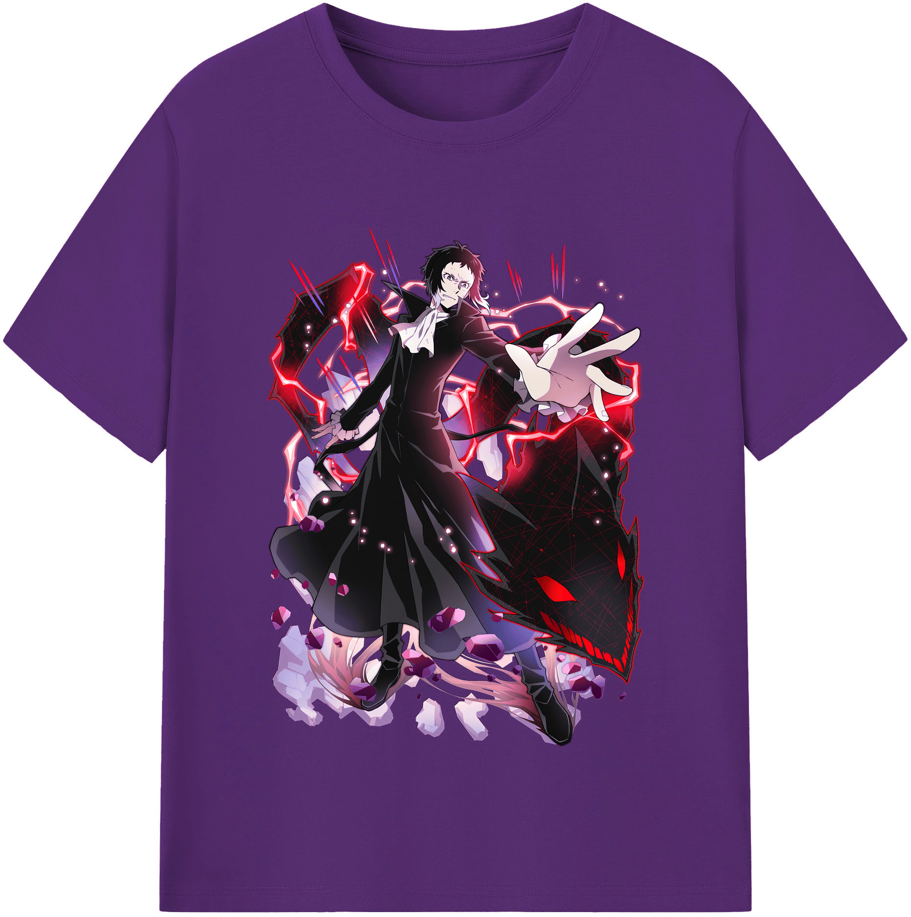 （画像用） 文豪ストレイドッグス Bungo Stray Dogs 綿100％半袖Tシャツ（フロントプリント）
