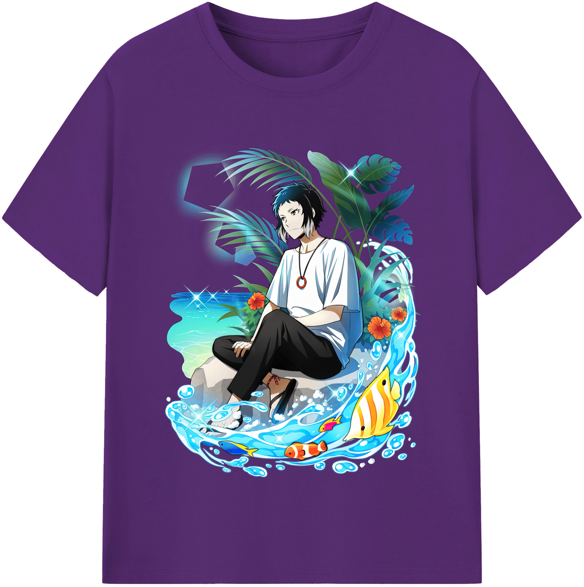 （画像用） 文豪ストレイドッグス Bungo Stray Dogs 綿100％半袖Tシャツ（フロントプリント）