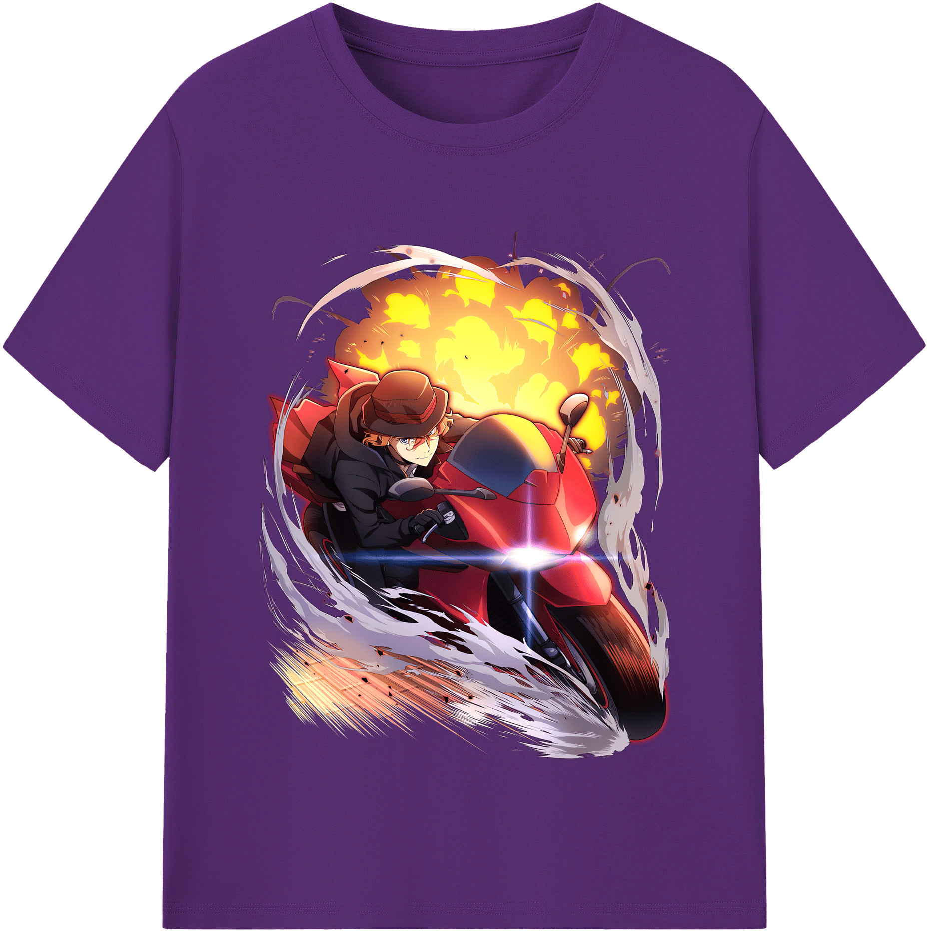 （画像用） 文豪ストレイドッグス Bungo Stray Dogs 綿100％半袖Tシャツ（フロントプリント）