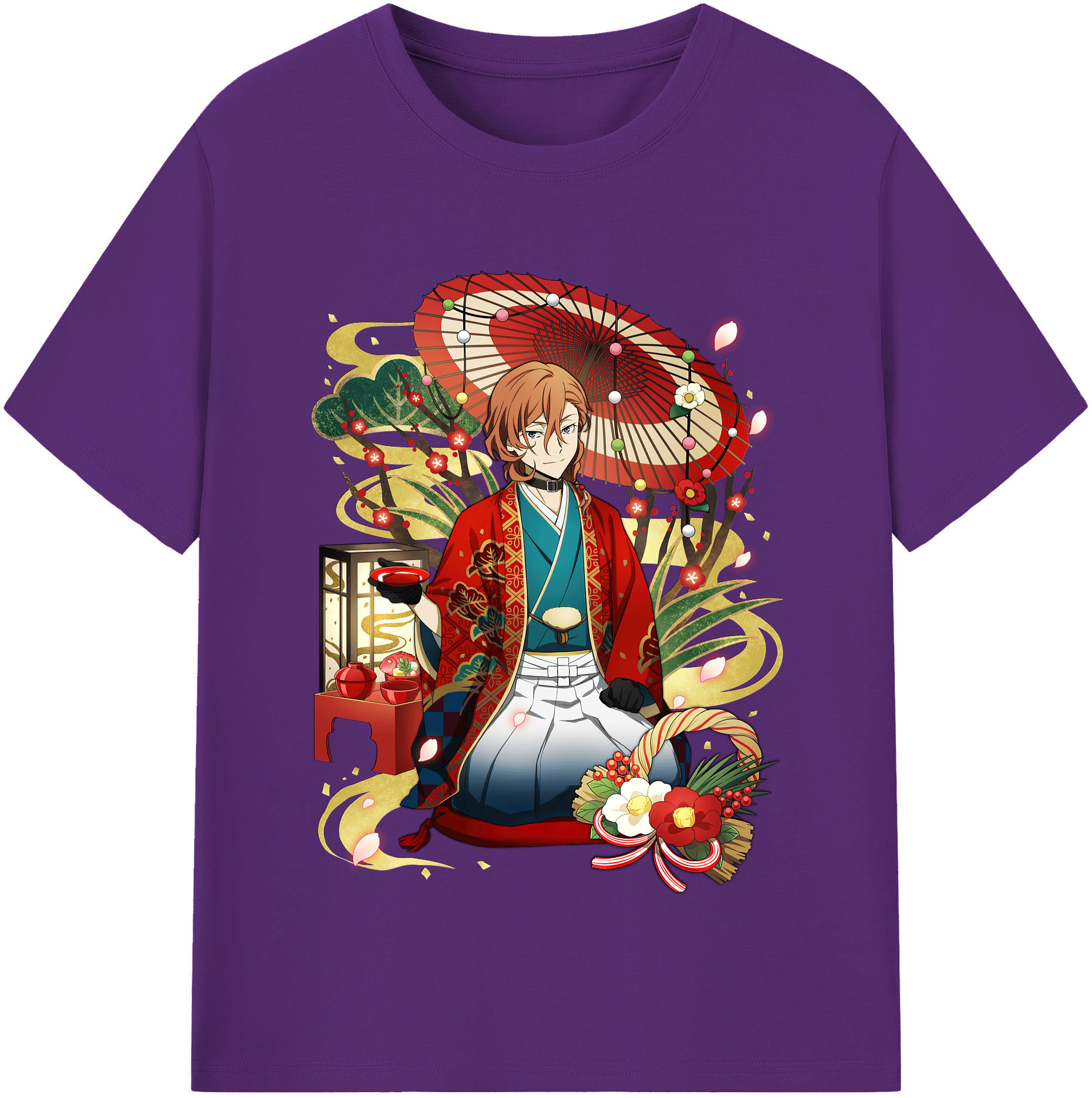 （画像用） 文豪ストレイドッグス Bungo Stray Dogs 綿100％半袖Tシャツ（フロントプリント）