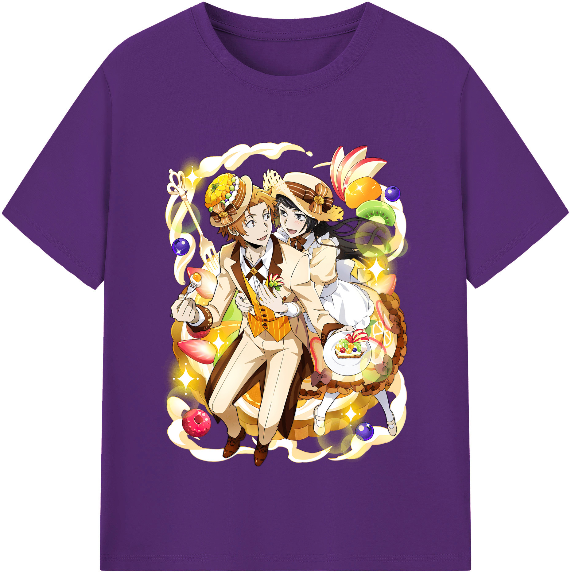 （画像用） 文豪ストレイドッグス Bungo Stray Dogs 綿100％半袖Tシャツ（フロントプリント）