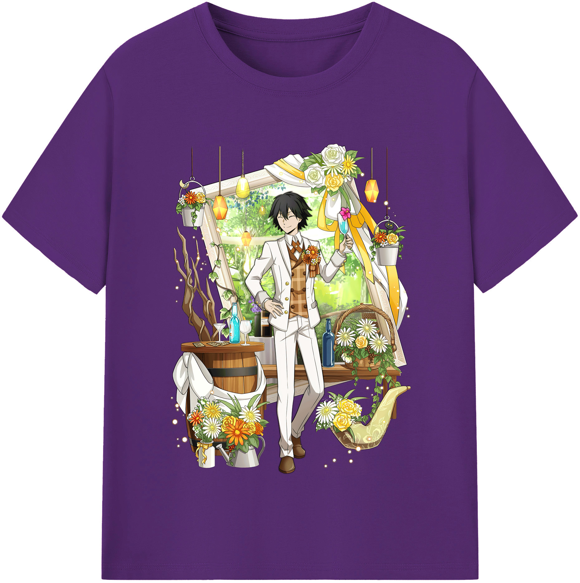 （画像用） 文豪ストレイドッグス Bungo Stray Dogs 綿100％半袖Tシャツ（フロントプリント）