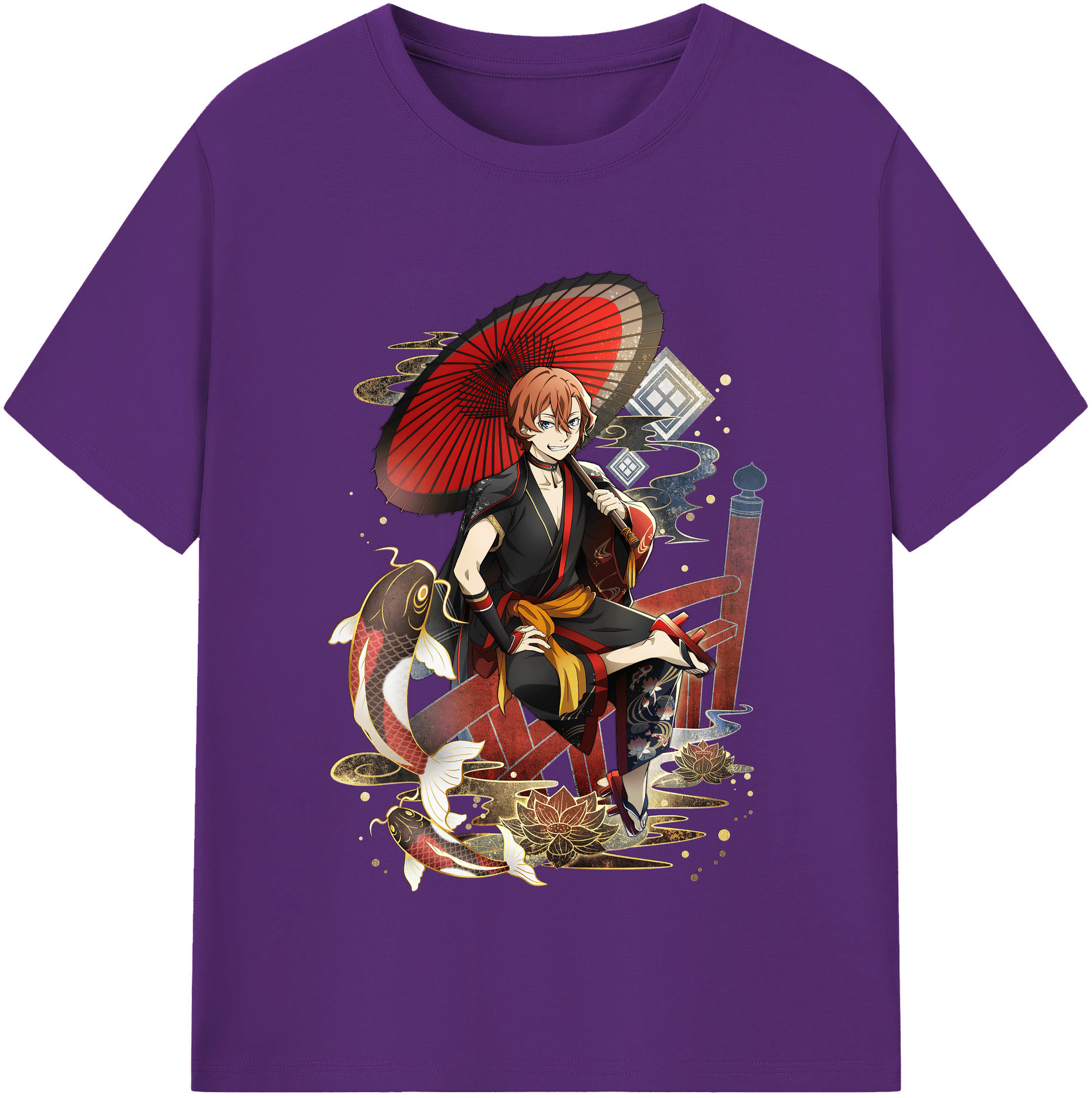 （画像用） 文豪ストレイドッグス Bungo Stray Dogs 綿100％半袖Tシャツ（フロントプリント）