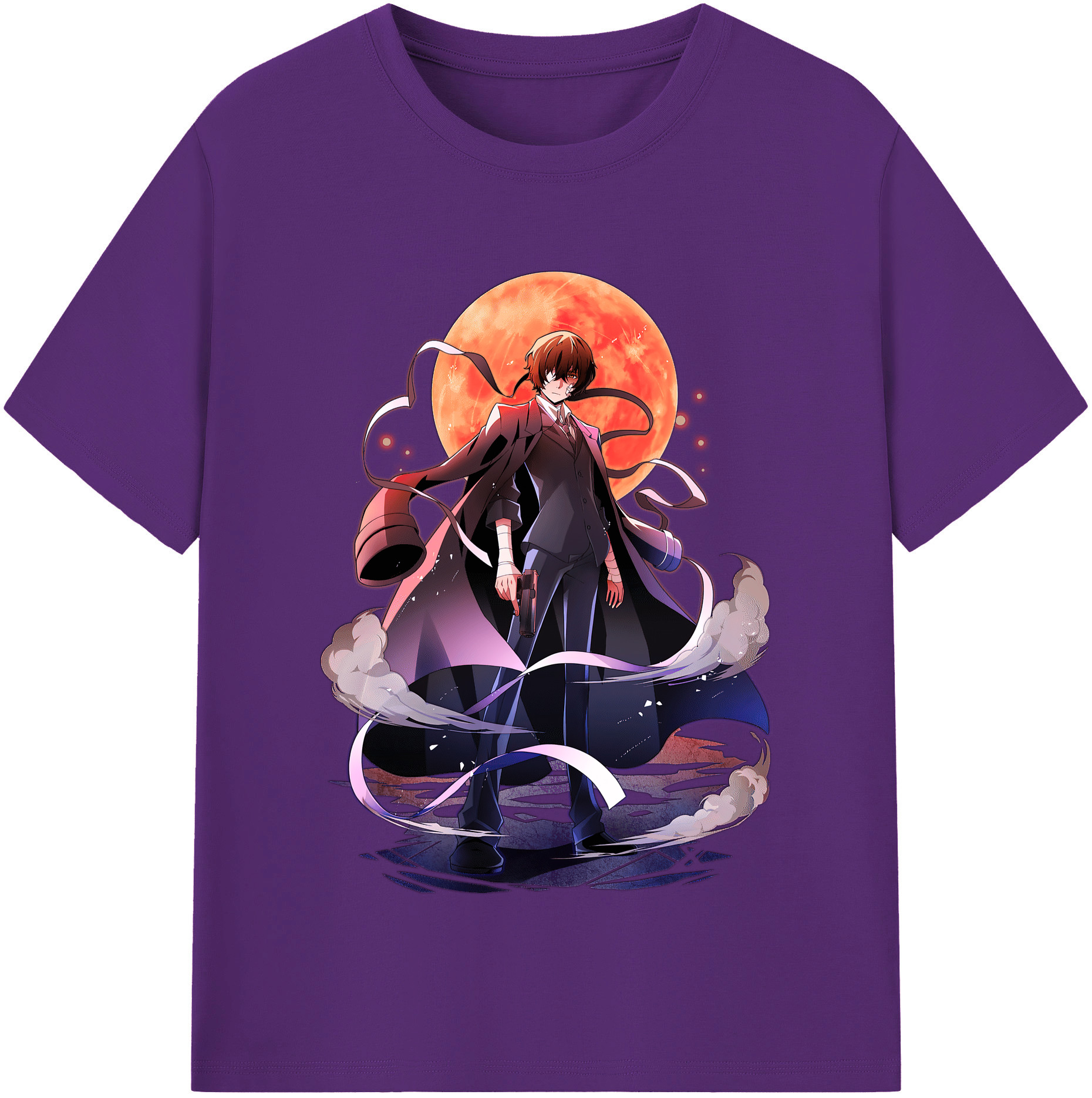 （画像用） 文豪ストレイドッグス Bungo Stray Dogs 綿100％半袖Tシャツ（フロントプリント）